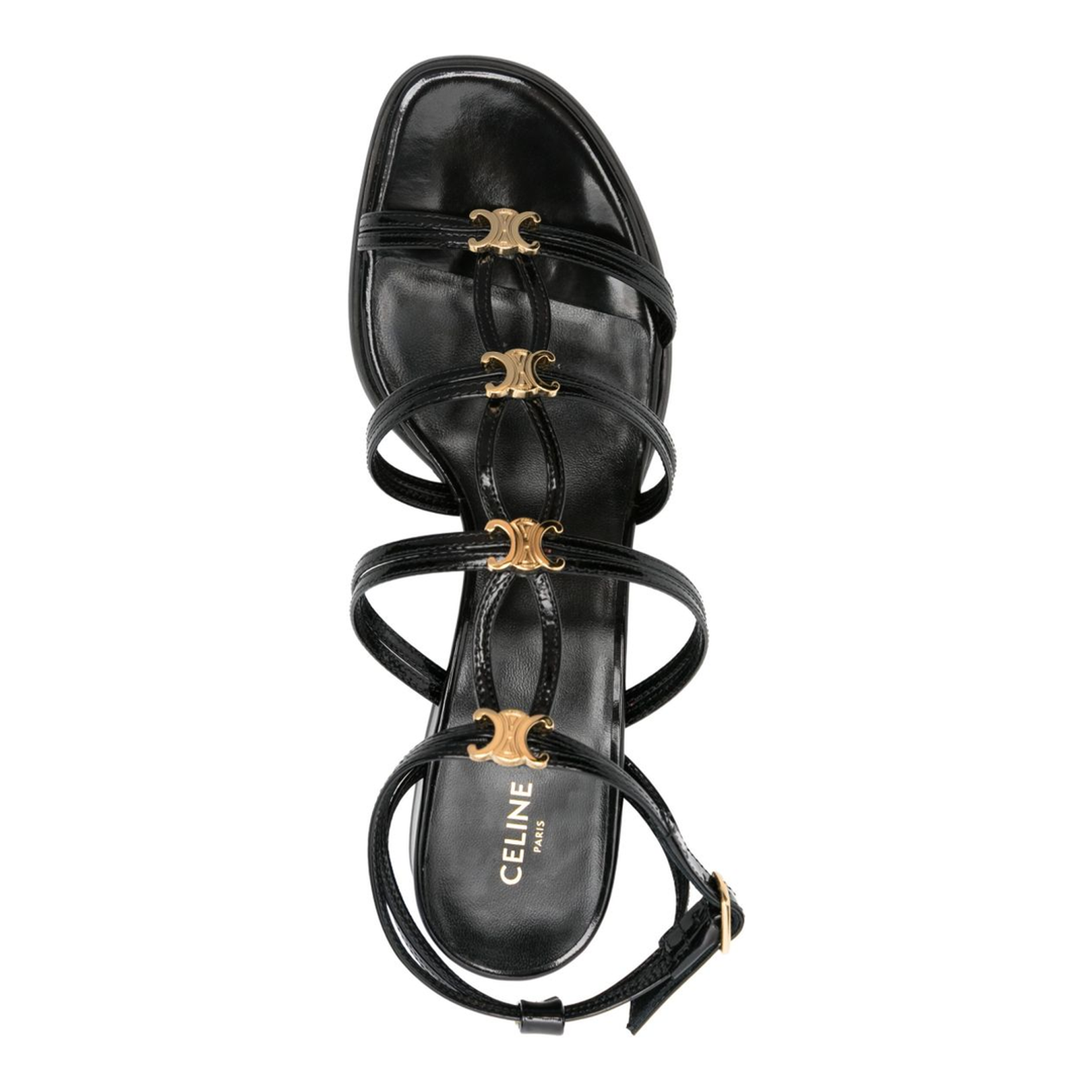 Buckle Fastening Leather Insole - Image 2