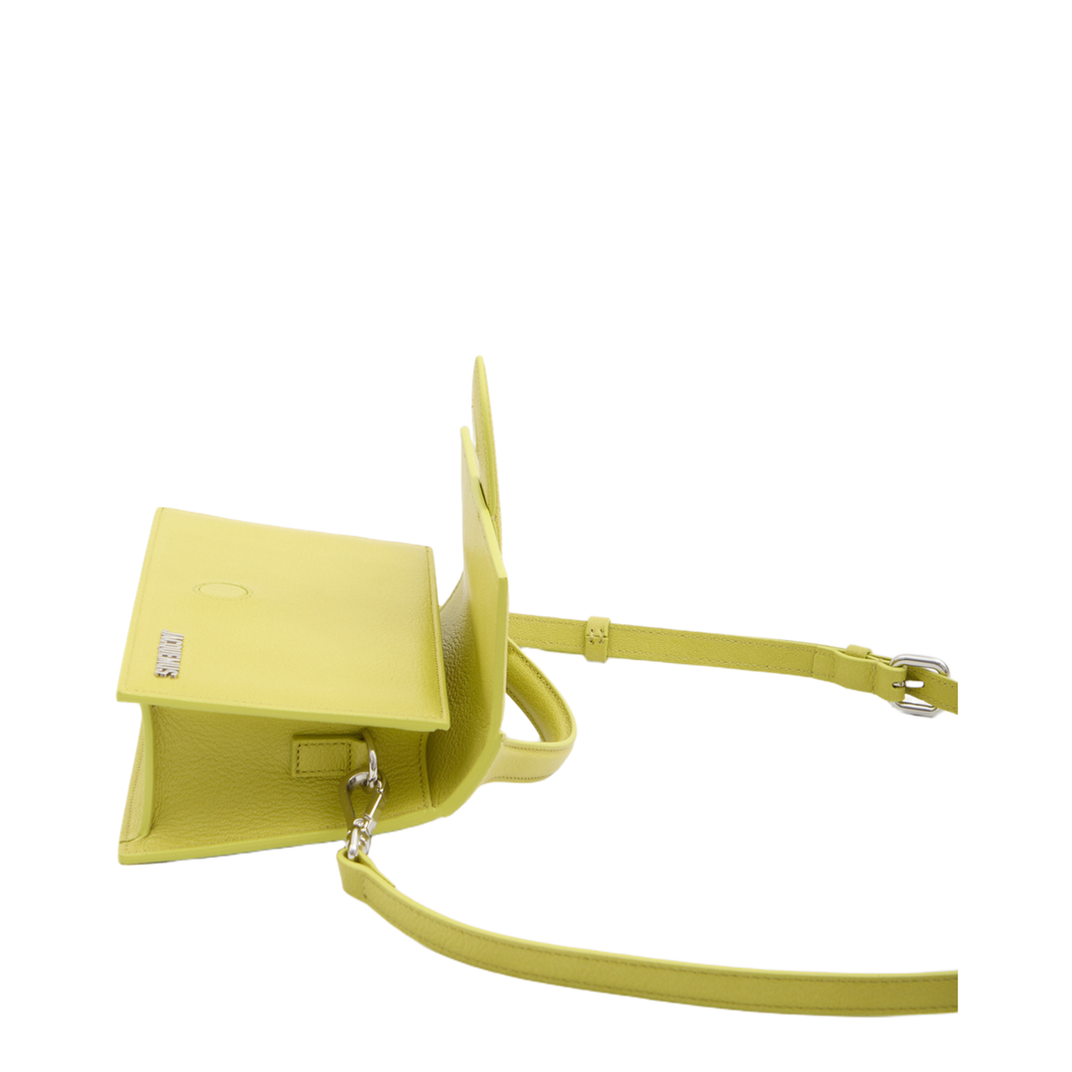 Le Grand Bambino Medium Goat Leather Crossbody - Acid Green - Image 4