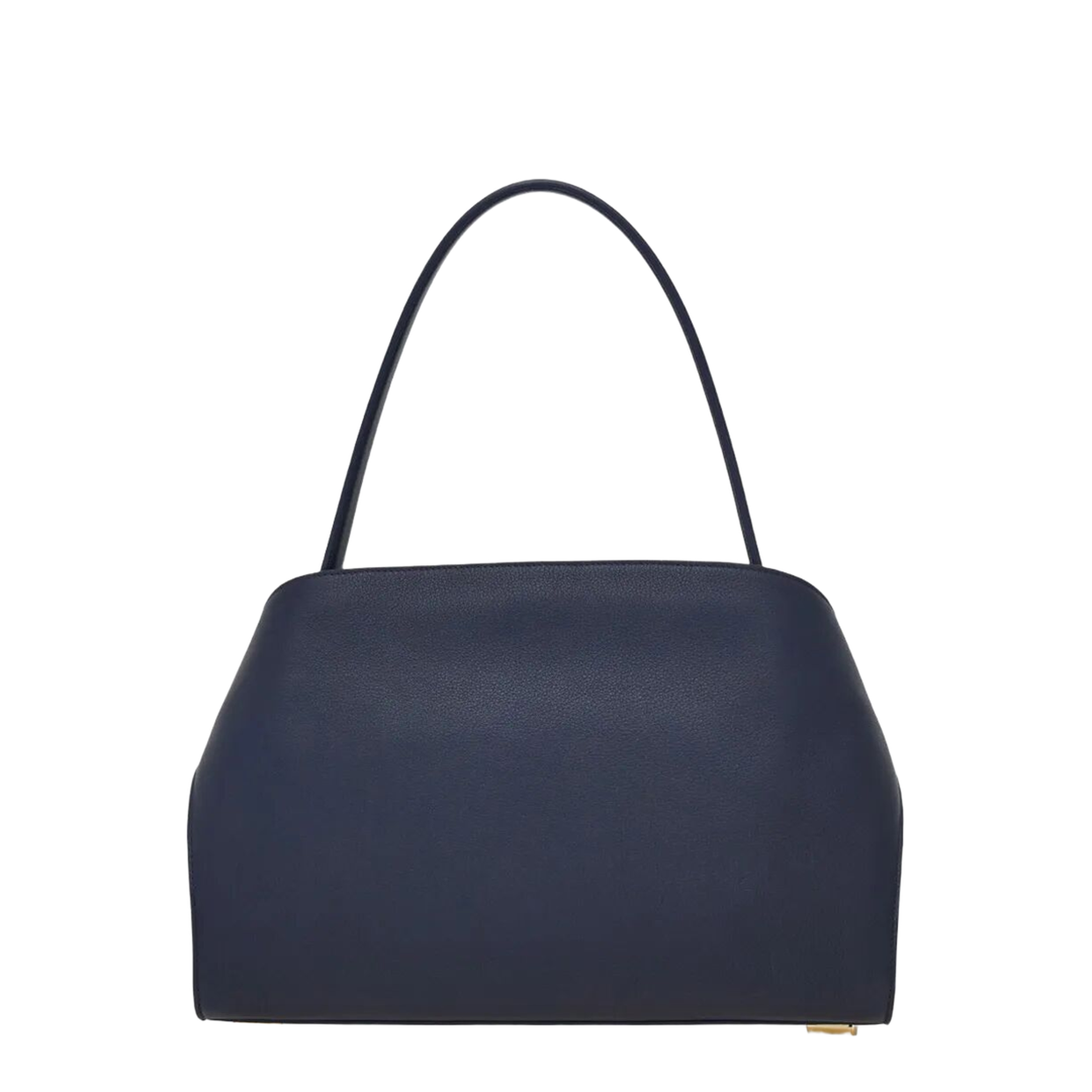 Hug Soft Medium Calf Leather Shoulder Bag - NEW NAVY/T DI MORO - Image 3