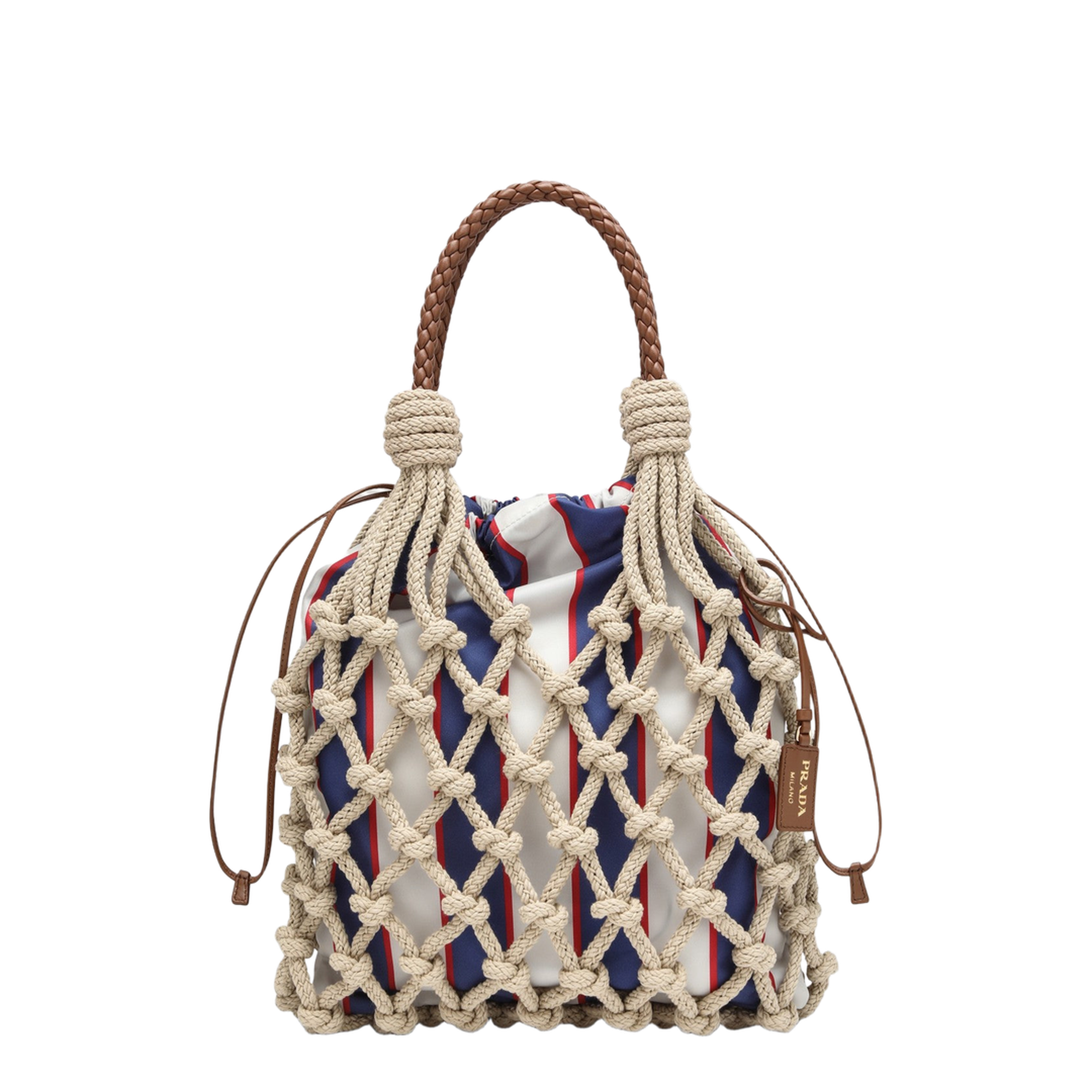 Woven Leather Handbag - Image 1