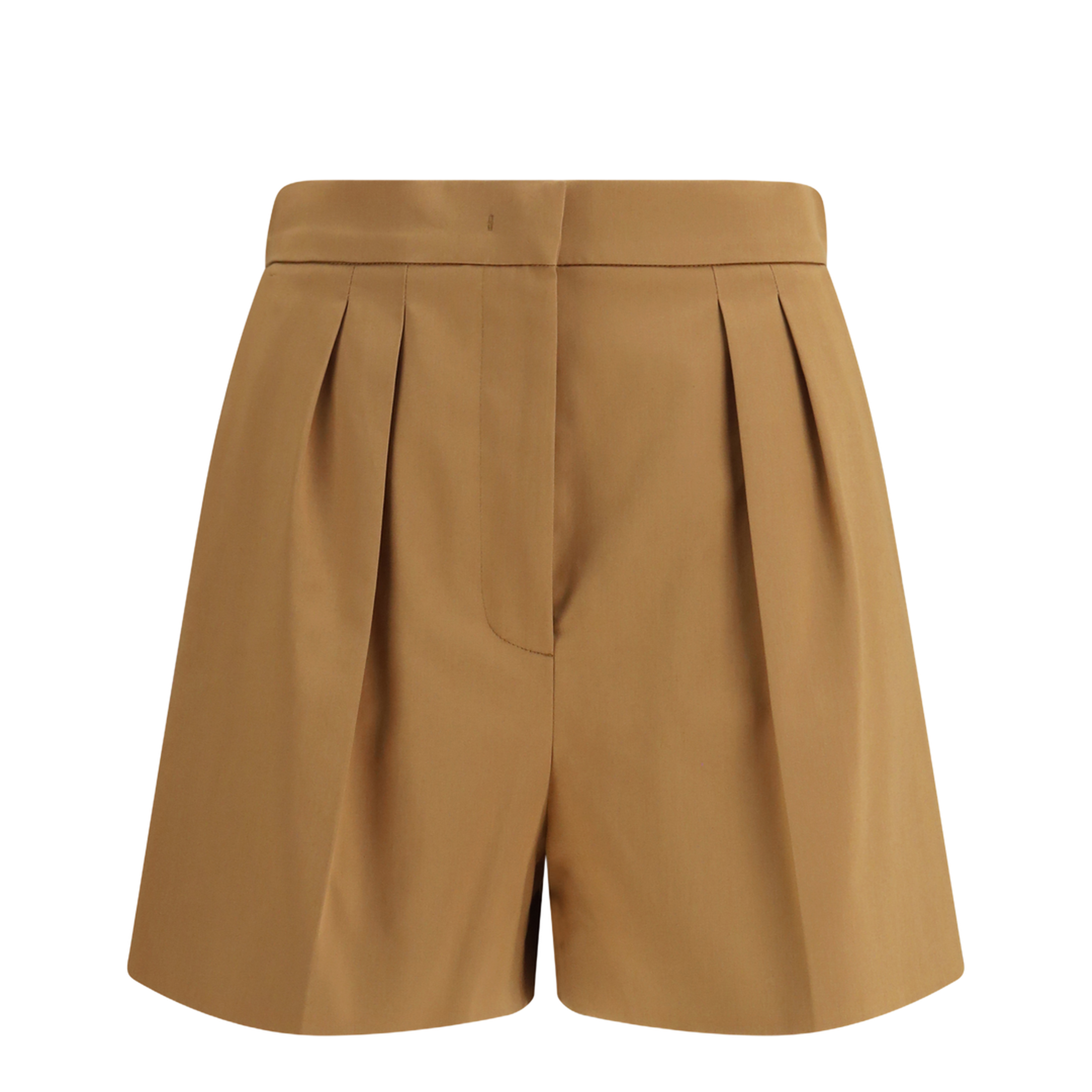 Stretch Cotton Satin Shorts - Image 1