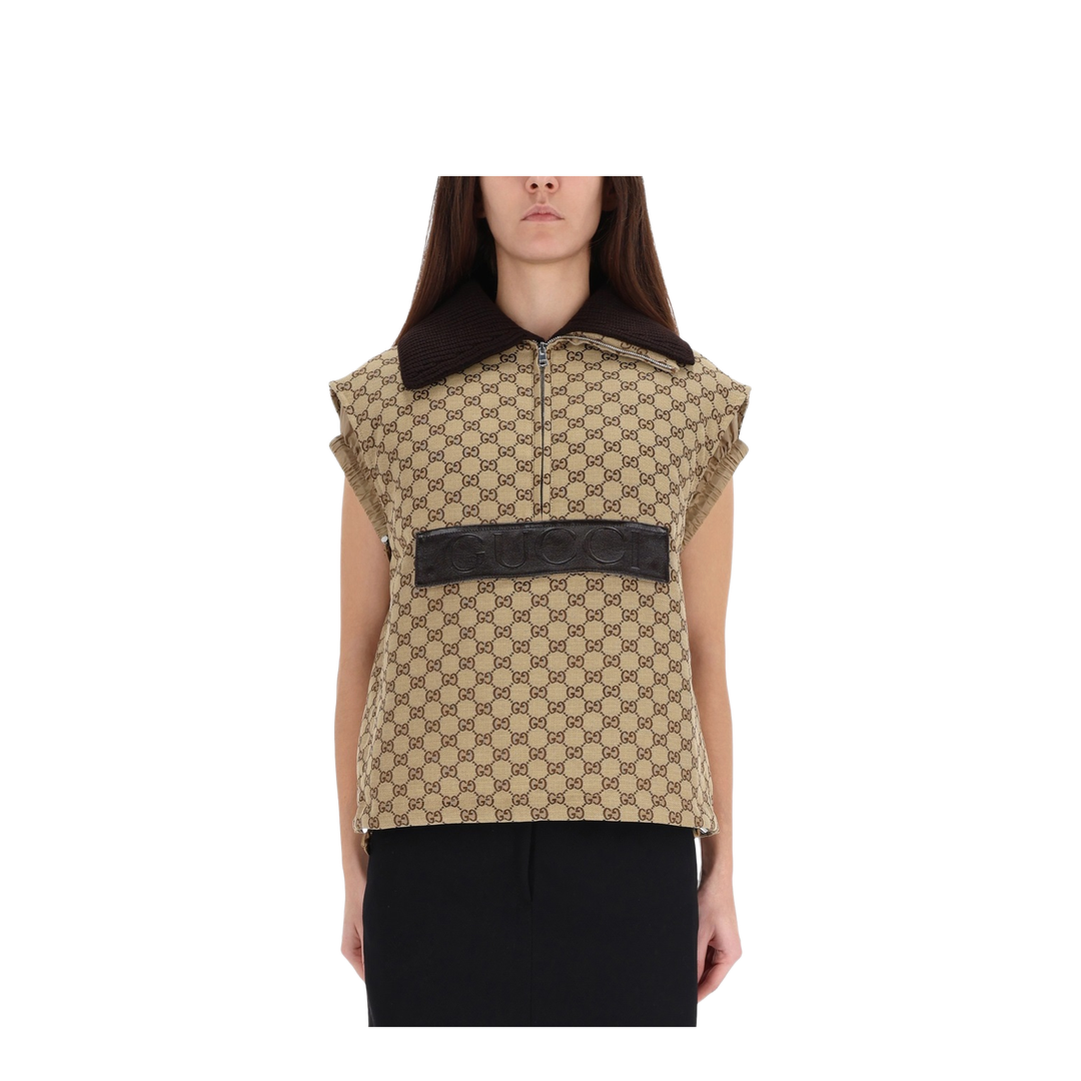 Vest with Leather Label - Image 1