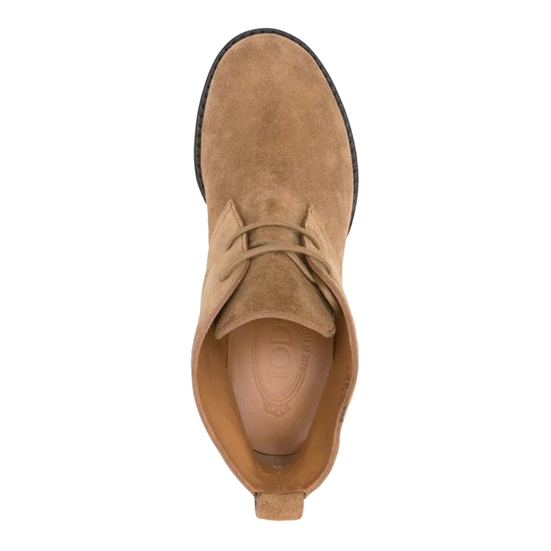 Brown Suede Upper Lace-Up Shoes - Image 4