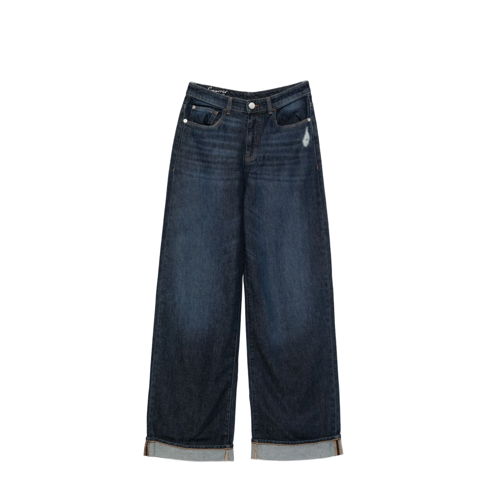 Wide-Leg Denim Jeans - Image 1