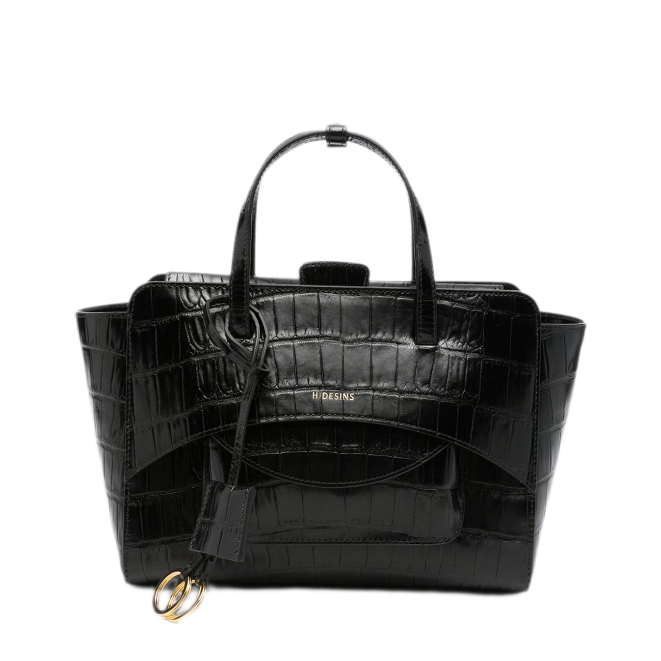 M Flap Medium Calf Leather Tote - Black - Image 1