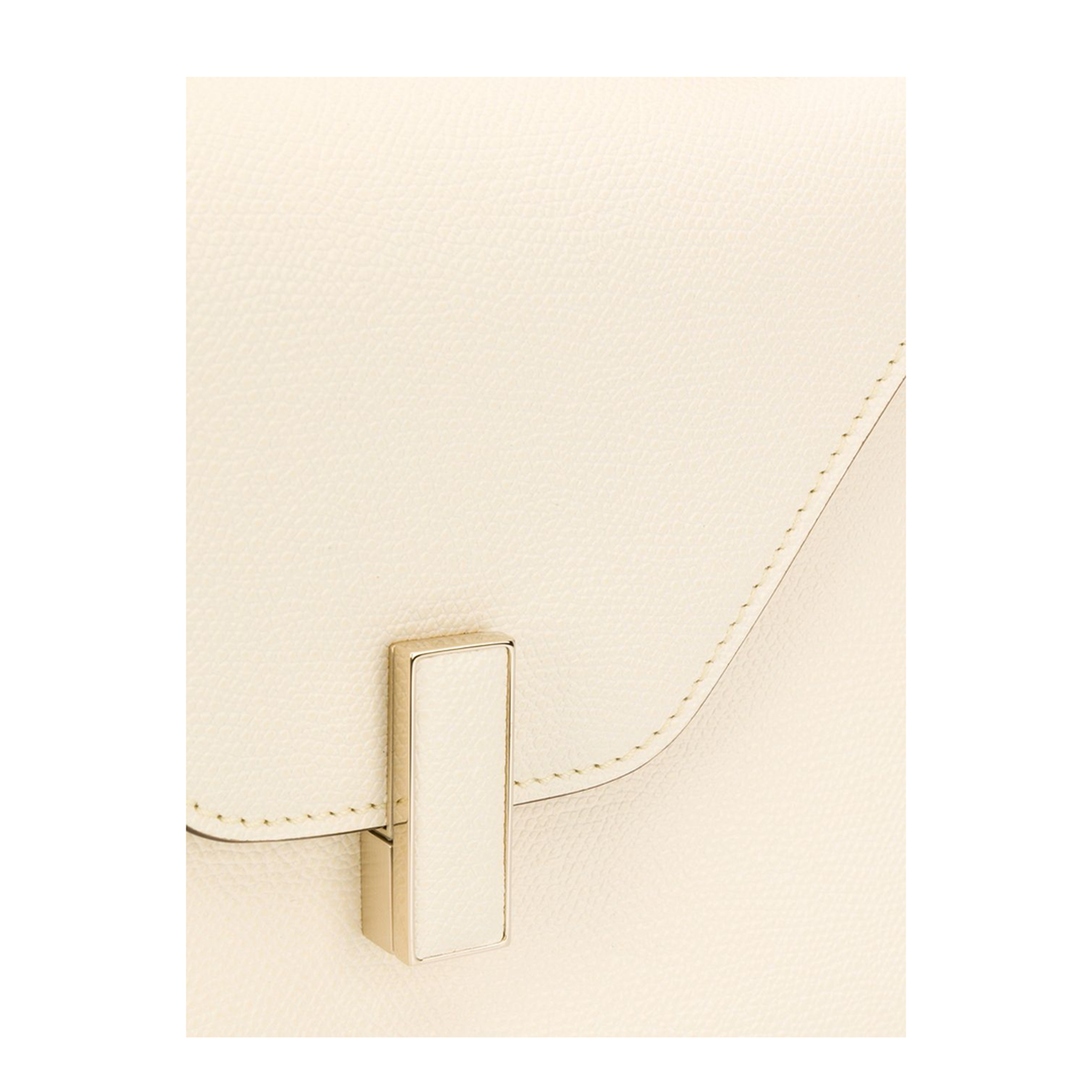 Iside Mini Millepunte Calf Leather Top Handle Bag - Pergamena White - Image 3
