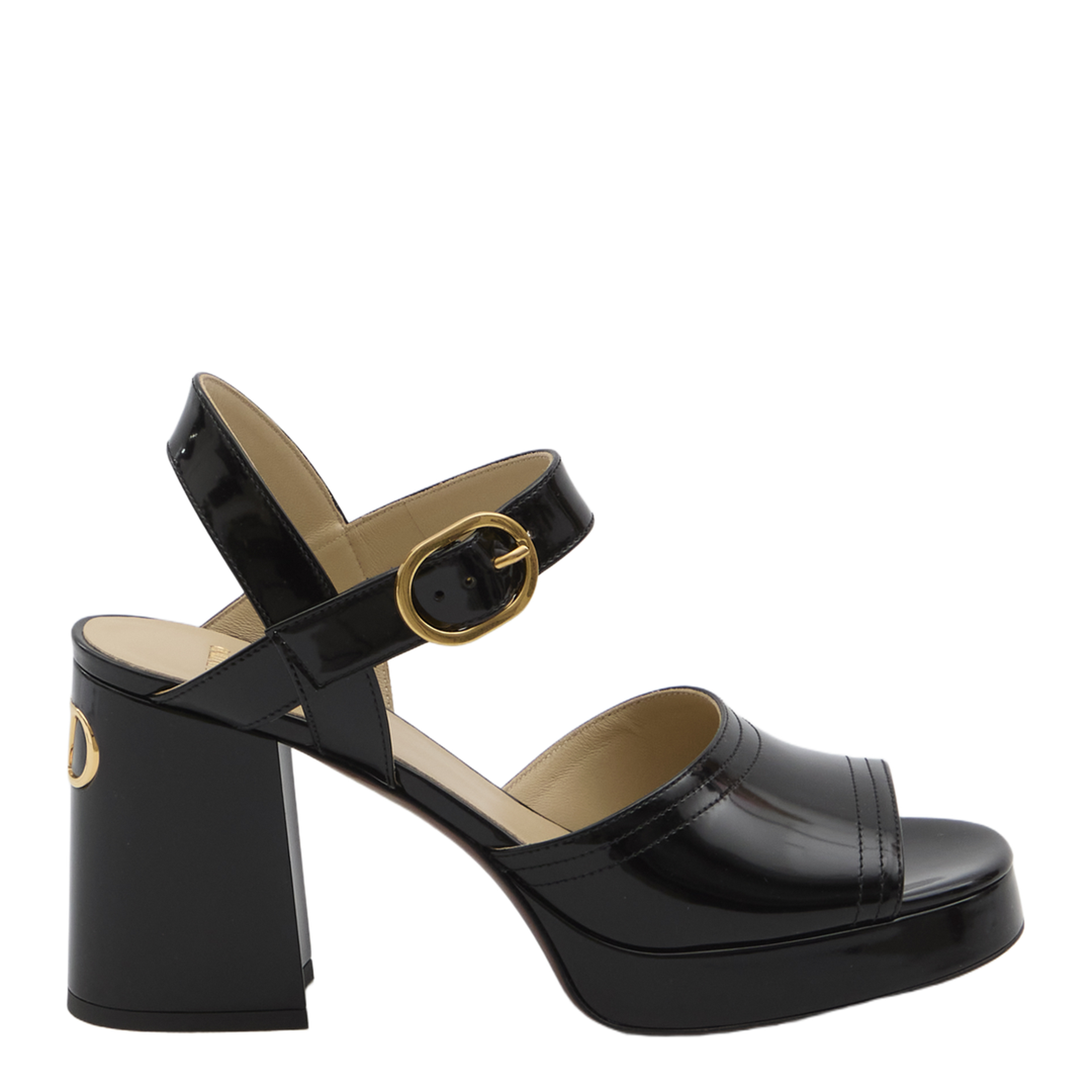 Black Sandal Heels - Image 1