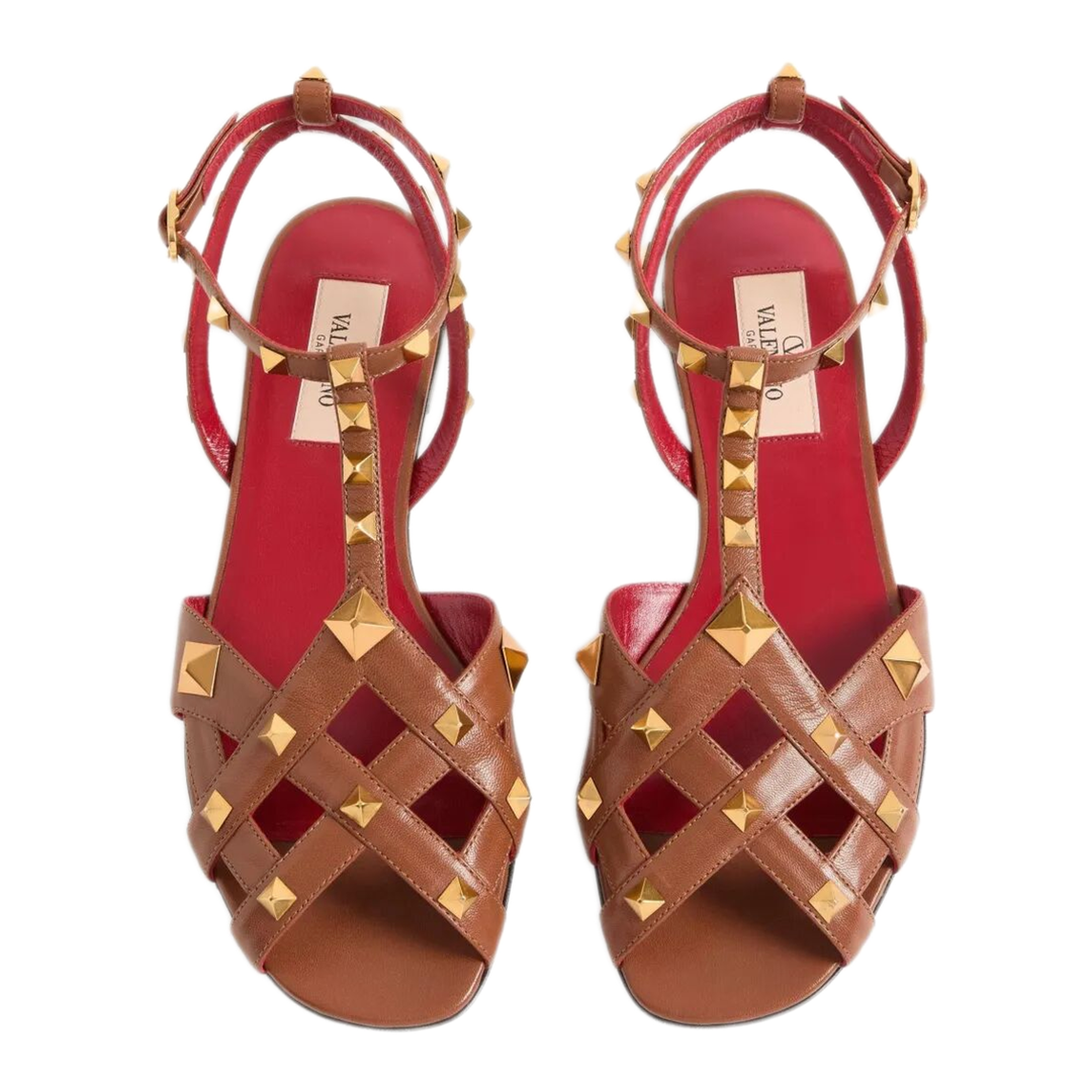 Studdy Kidskin Flat Sandals - Image 4