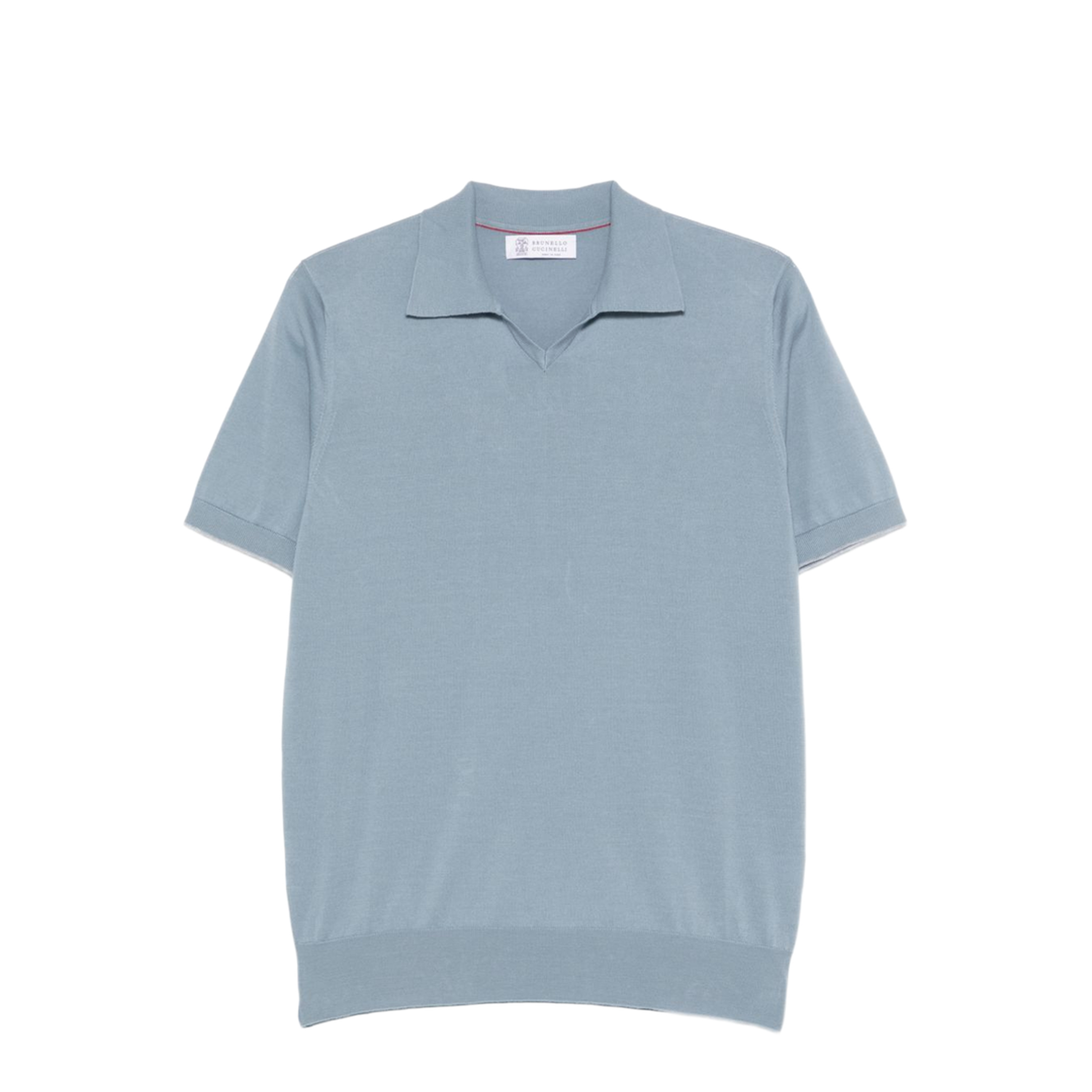 Polo Shirt Silk Nylon Blue - Image 1