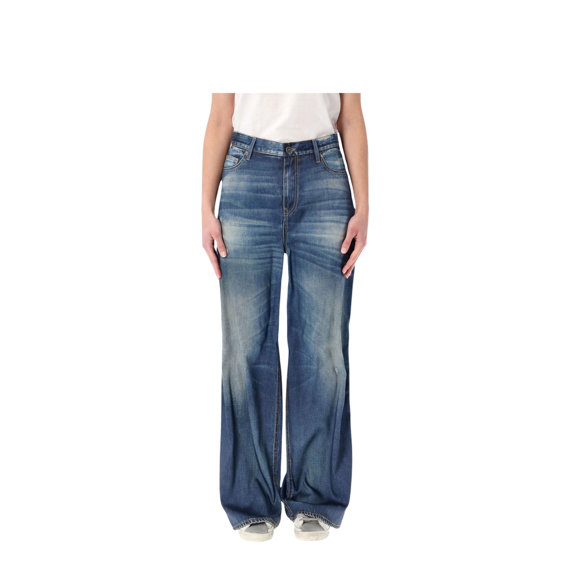 Printed Pants Jeans Effect - Image 1