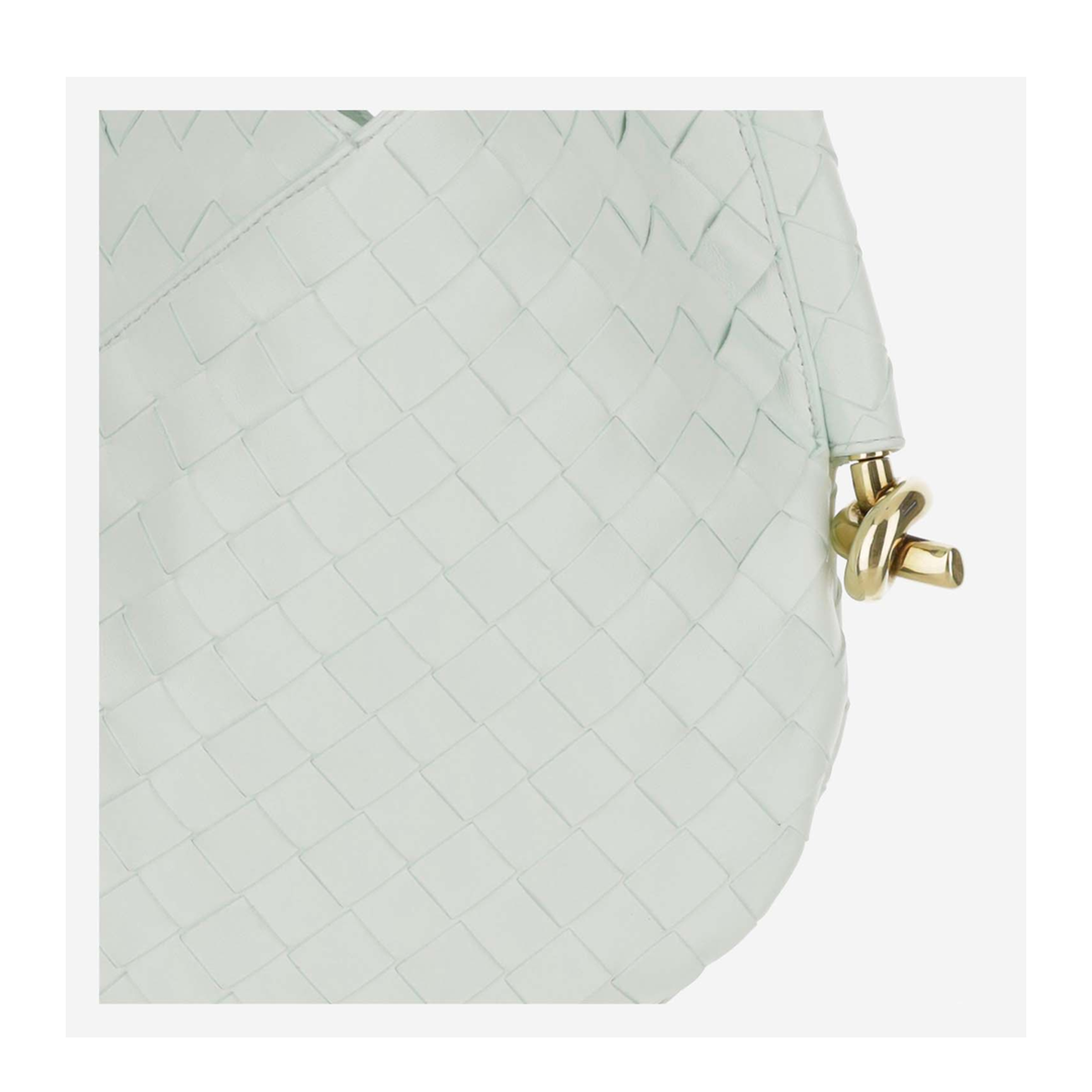 Solstice Small Leather Shoulder Bags - Light Green - Image 4