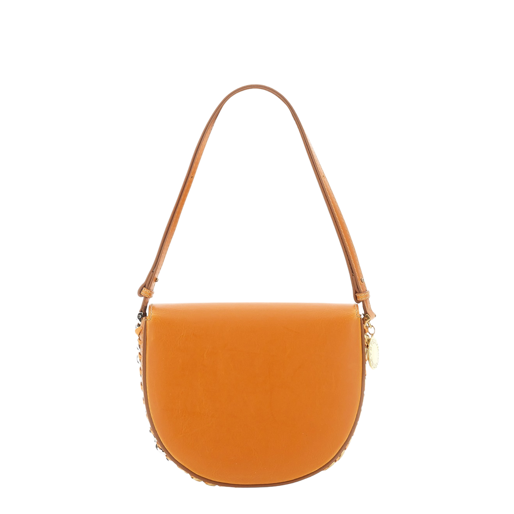 Frayme Medium Polyurethane/Polyamide Shoulder Bag - Carrot Orange - Image 2
