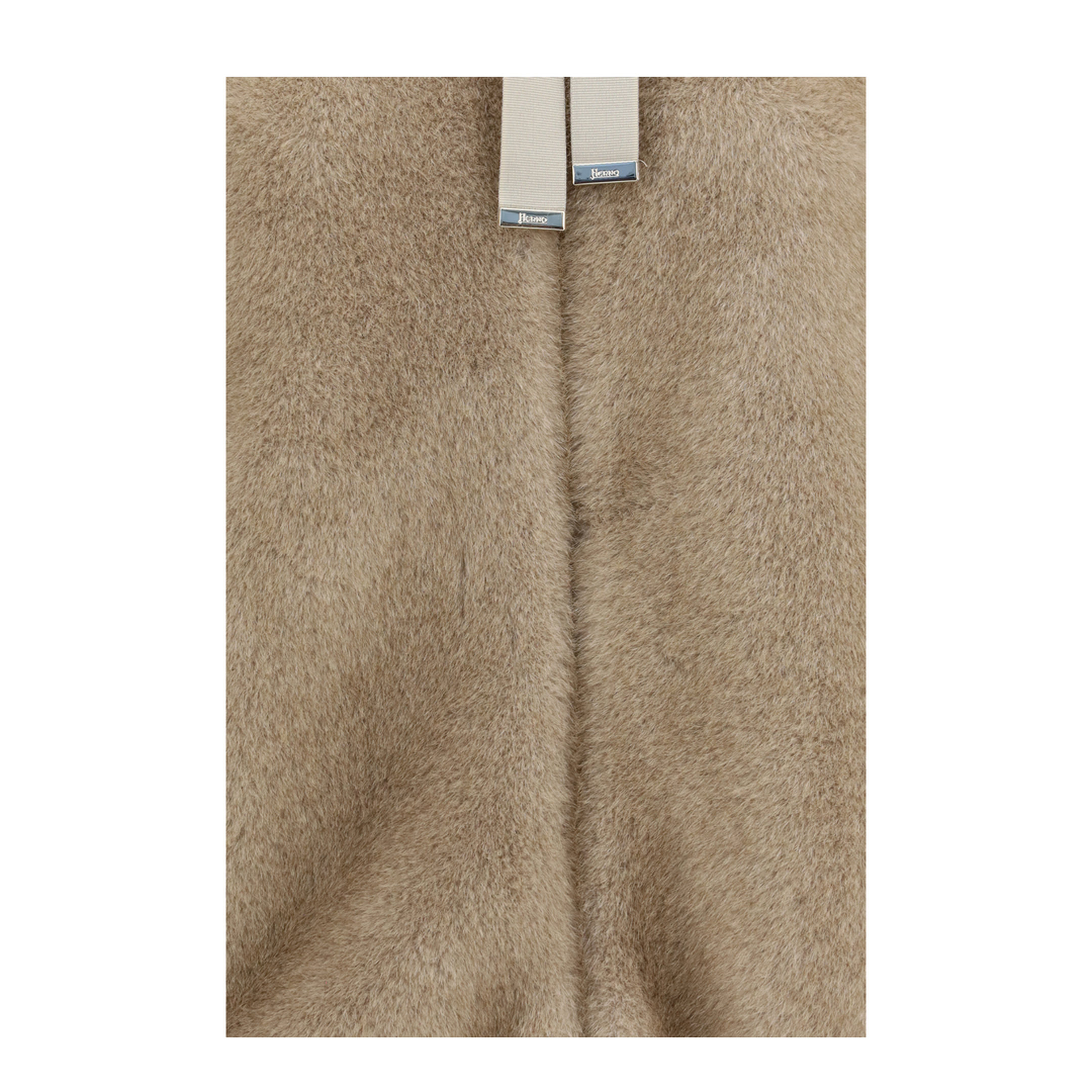 Hooded Jacket in Eco-Fur - Image 3