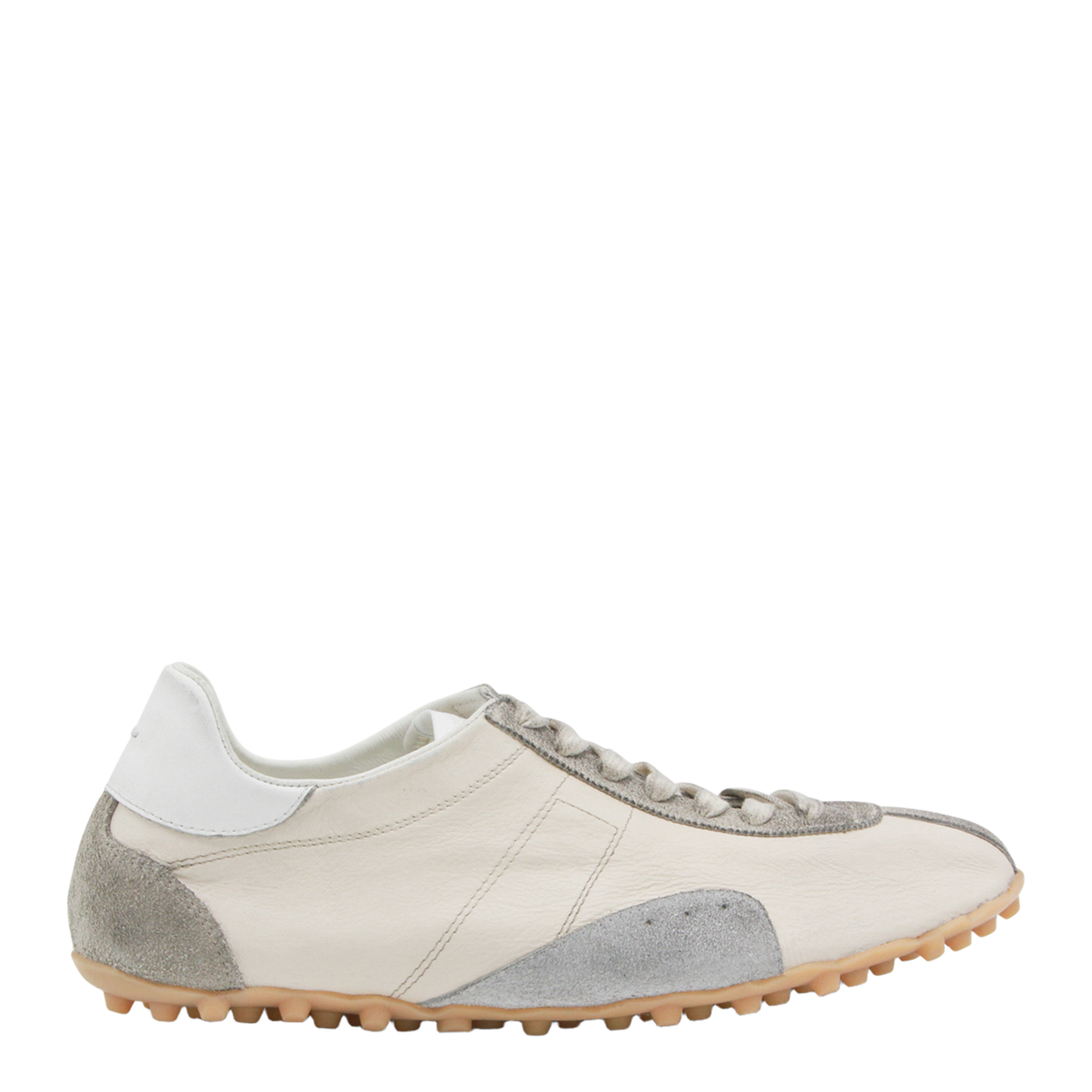 Sprinters Sneakers In Cream Leather And Vintage Suede - Image 2