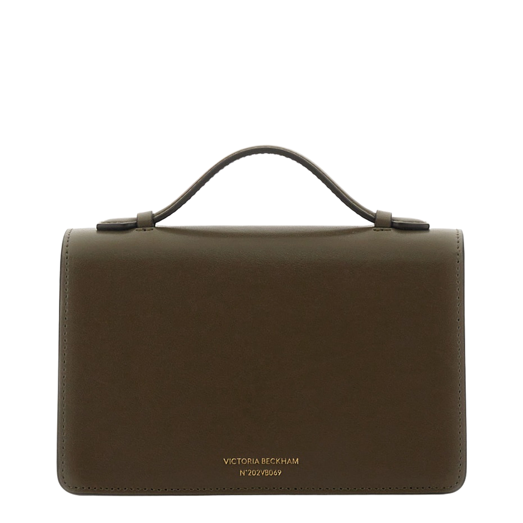 Tonal Mini Calf Leather Bag - Dark Khaki - Image 2