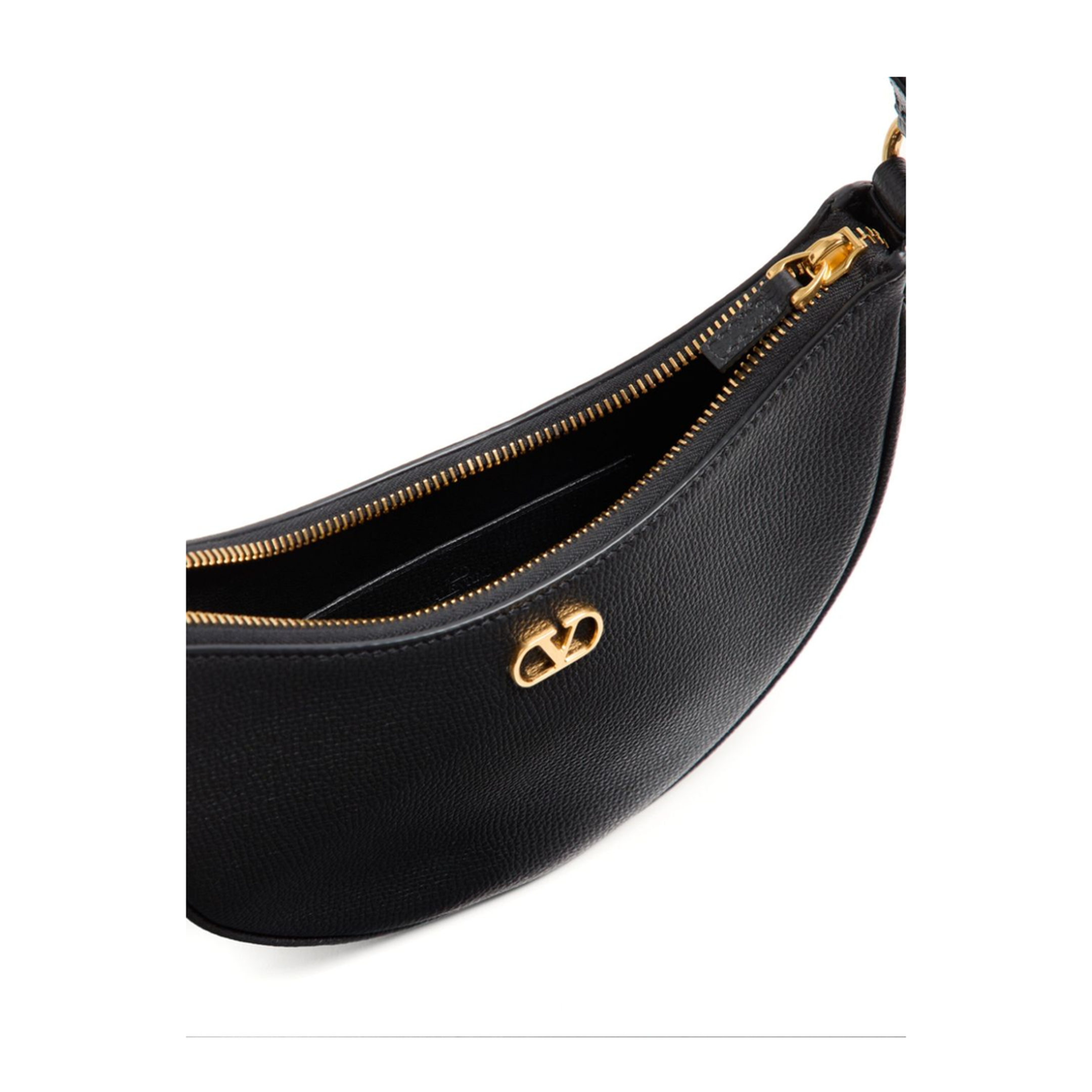 VLogo Signature Leather Mini Shoulder Bag - Black - Image 3