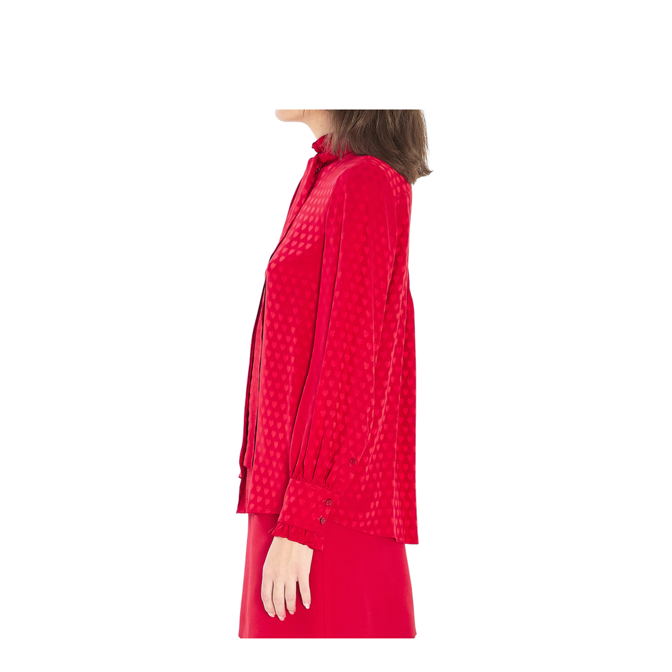 Silk Shirt Red - Image 3