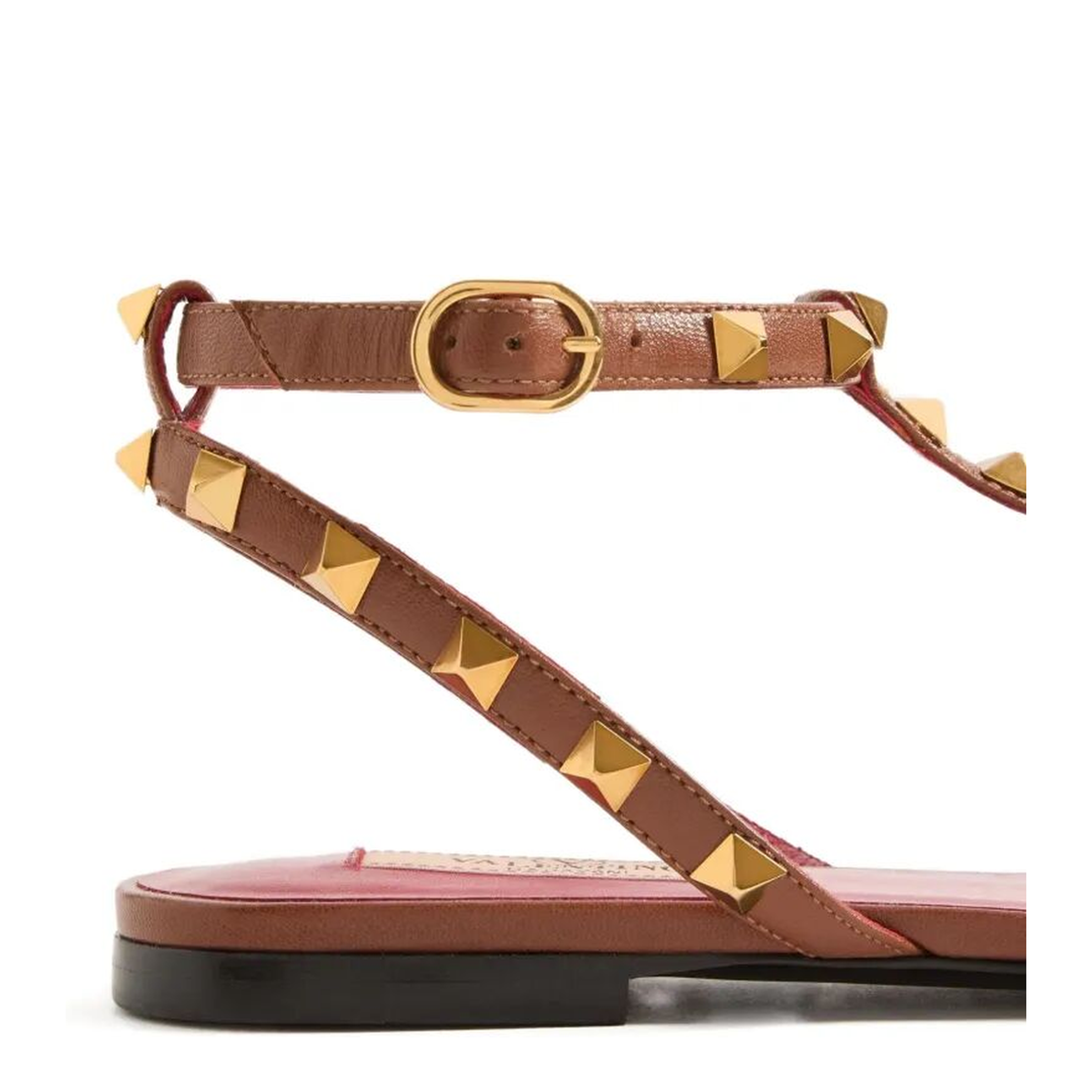 Studdy Kidskin Flat Sandals - Image 5