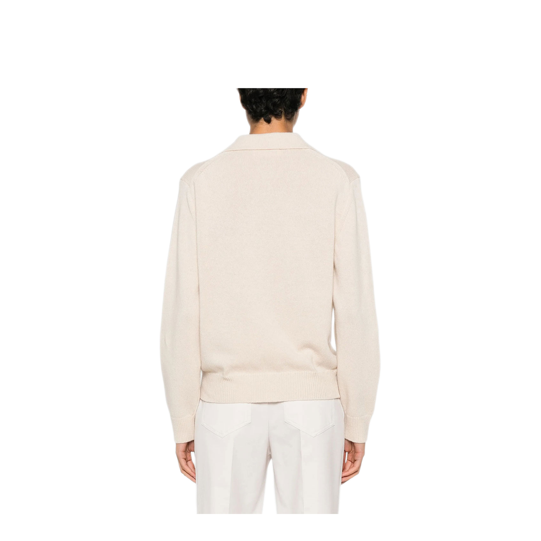 Genevieve Polo Jumper in Merino Wool - Image 3