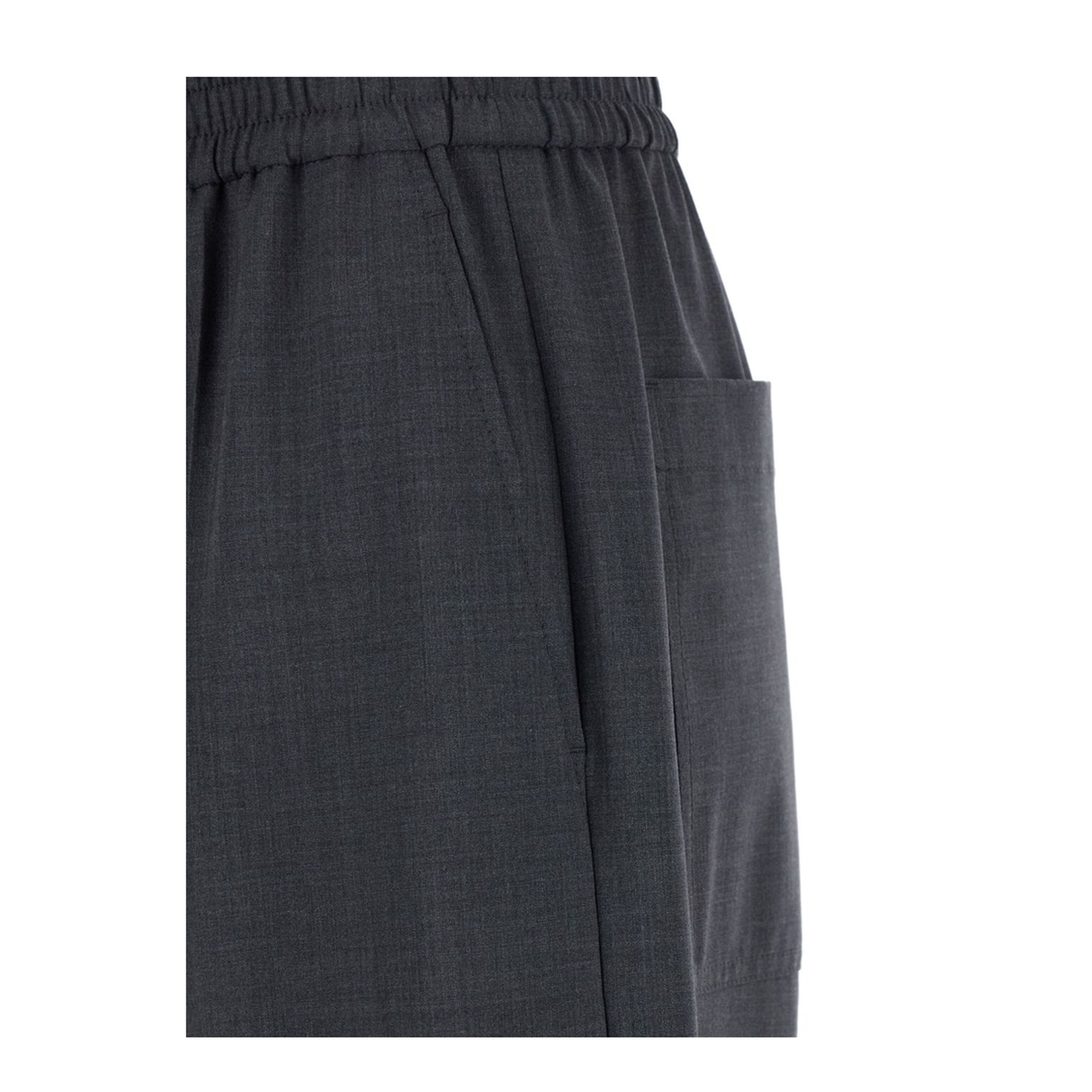 Wool Wide-Leg Trousers - Image 2