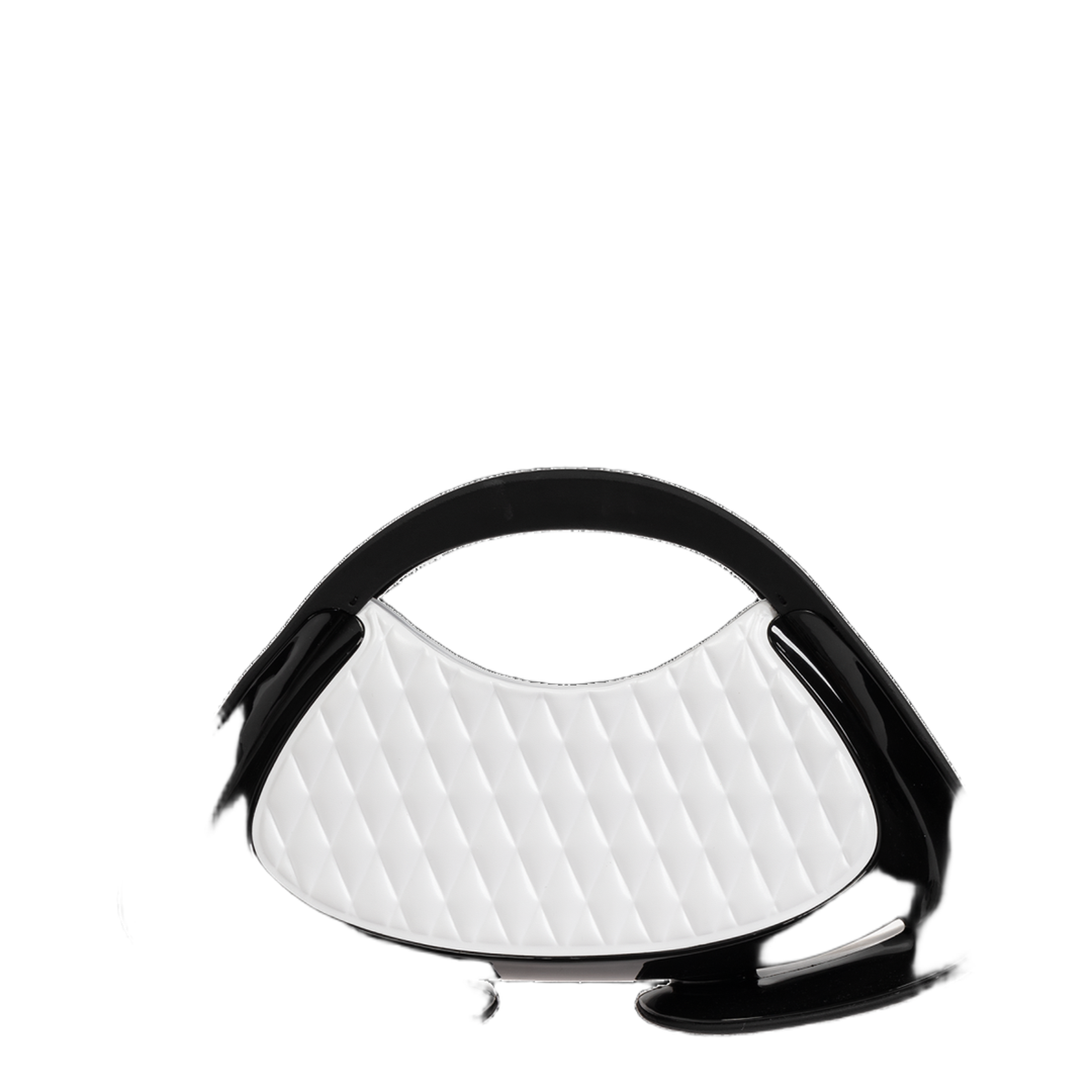 Jolie Madame Medium Quilted Shoulder Bag - White - Image 3