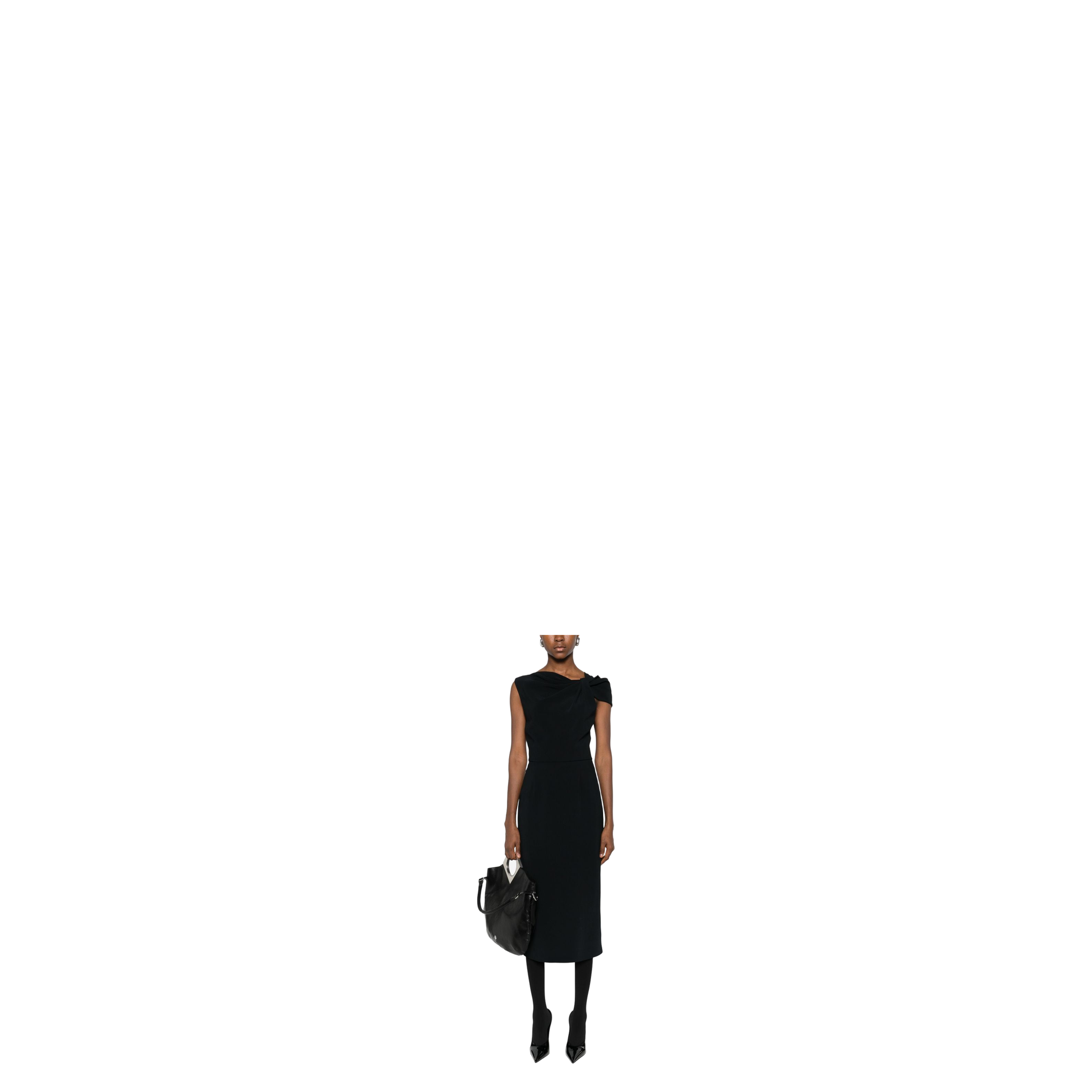 Draped Midi Dress - Image 5