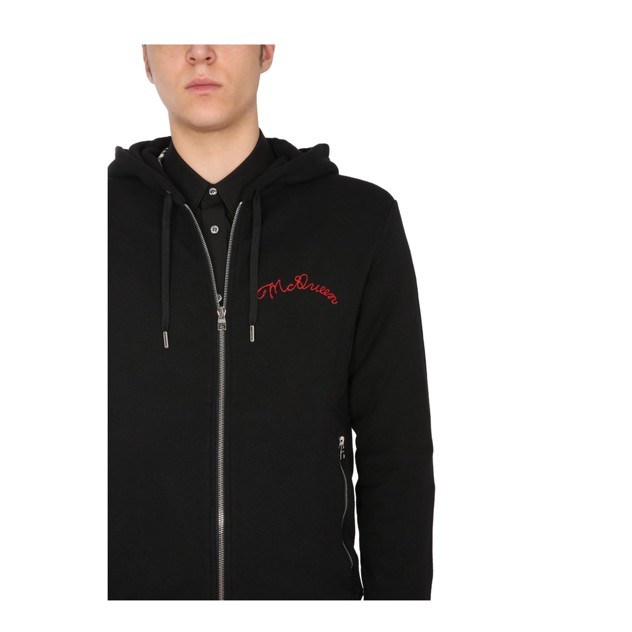 Hooded Sweatshirt with Zip - Image 4