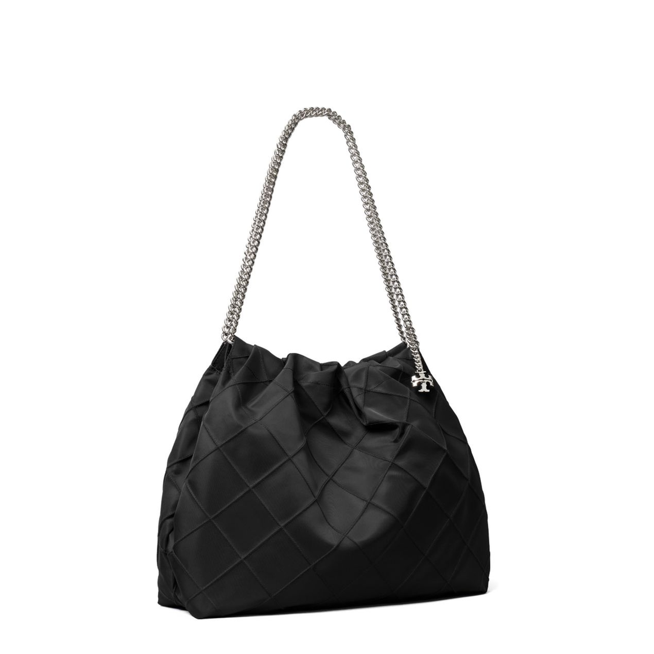 Fleming Nylon Hobo Bag - Black - Image 5
