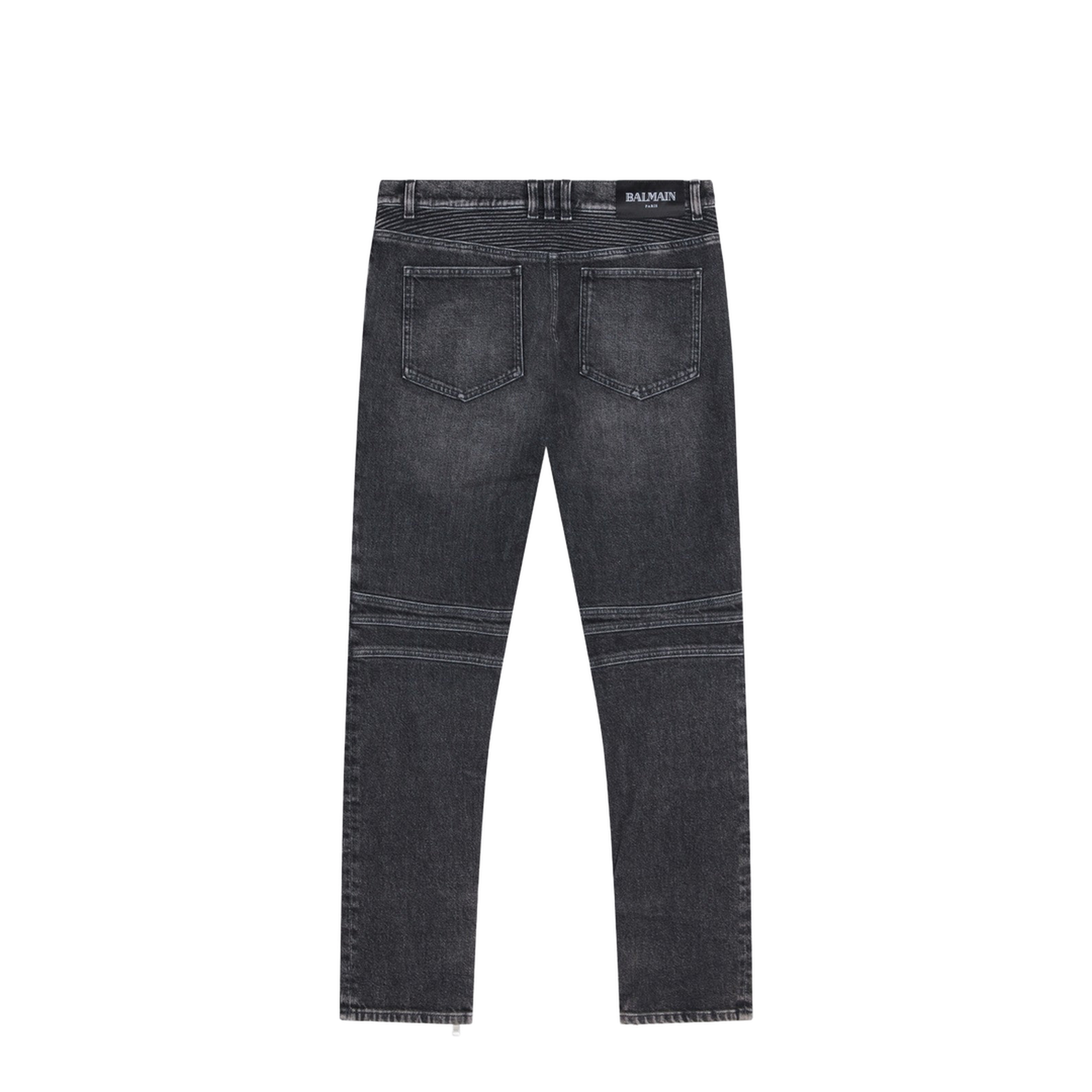 Slim-fit Biker Trousers Denim - Image 2