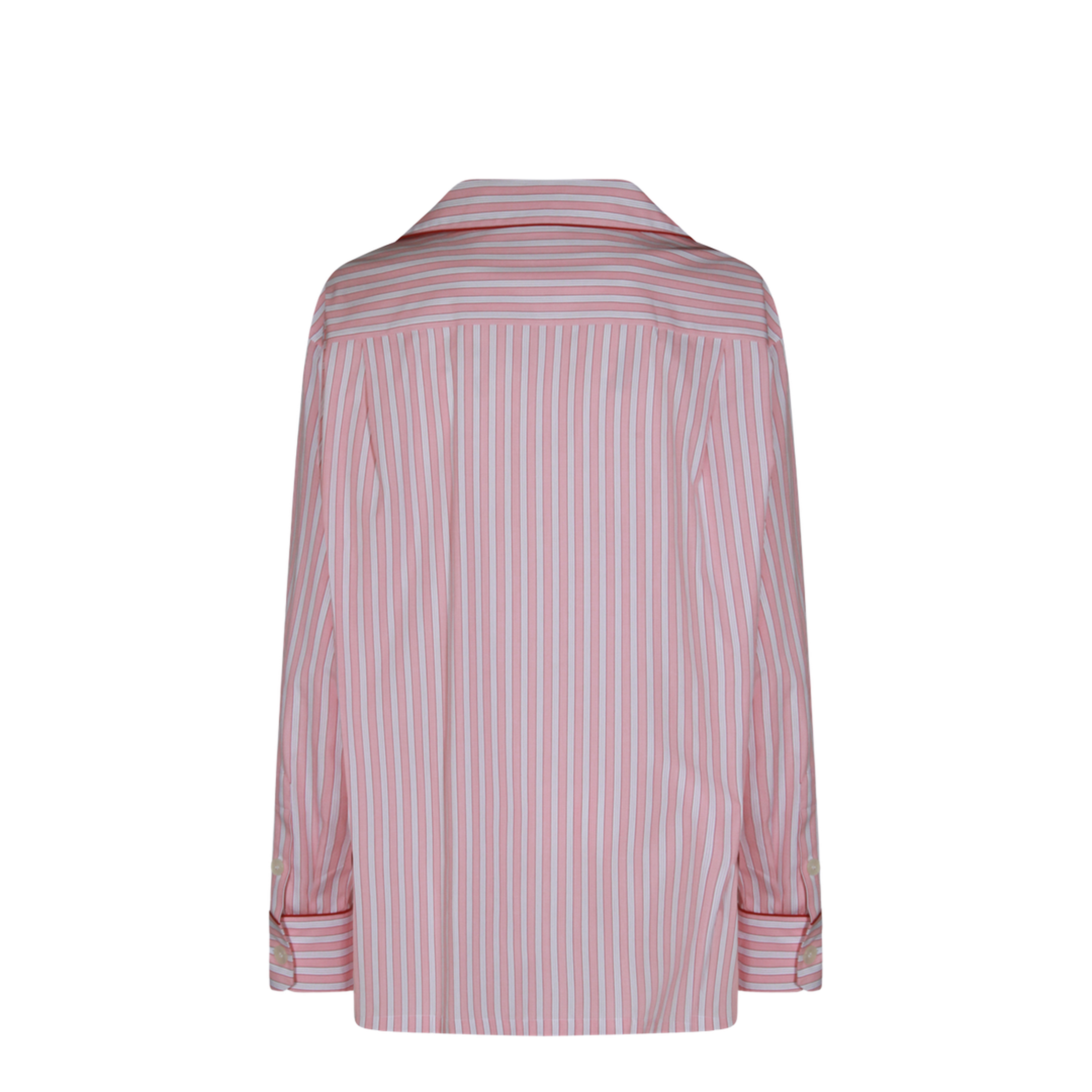 Striped Poplin Shirt In Multicolor - Image 4