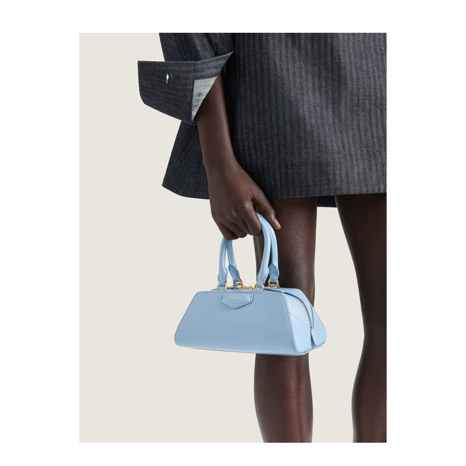 Mini Antigona East-West Bag in Box Leather - Image 4