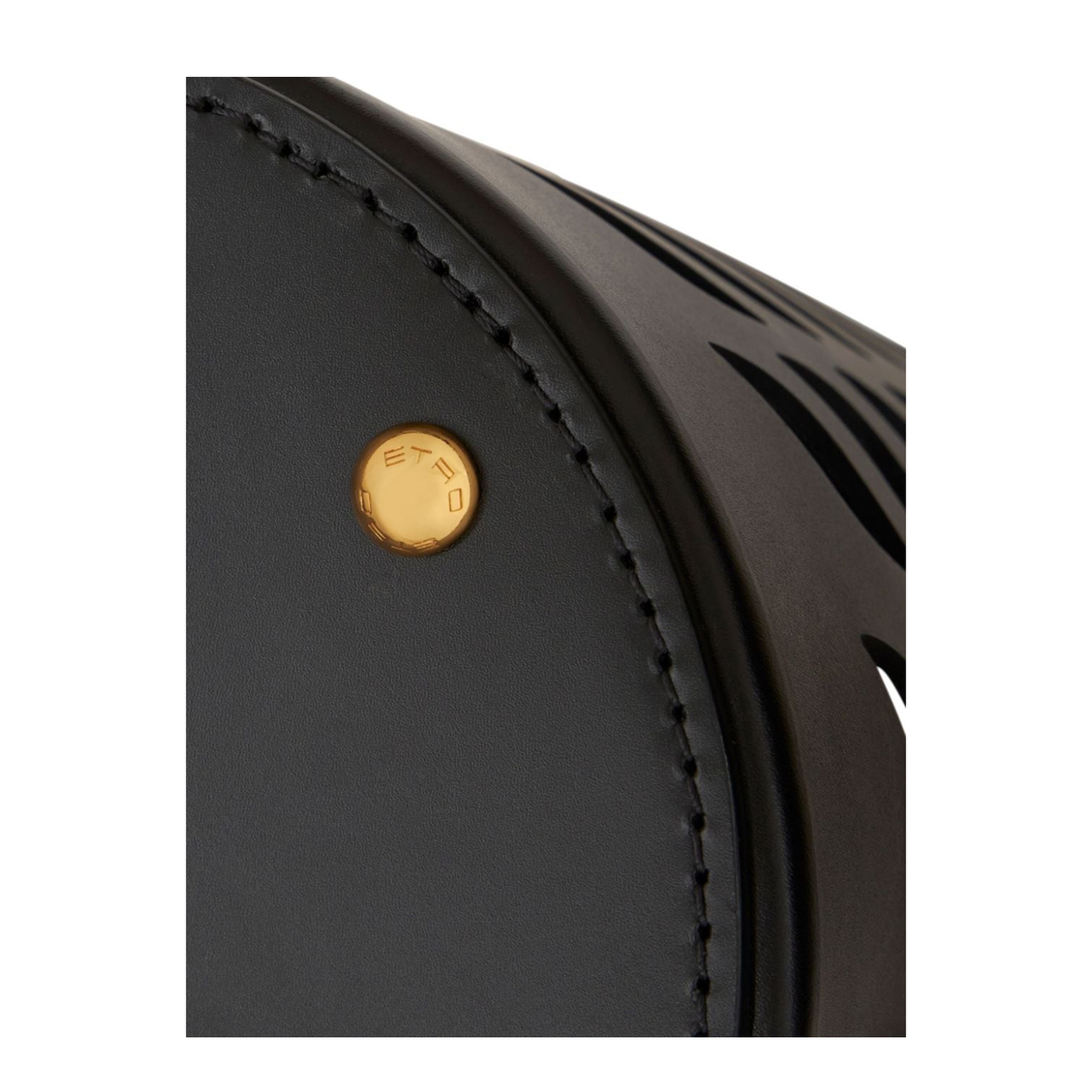 Bullhide Leather Bucket Bag - Black - Image 4