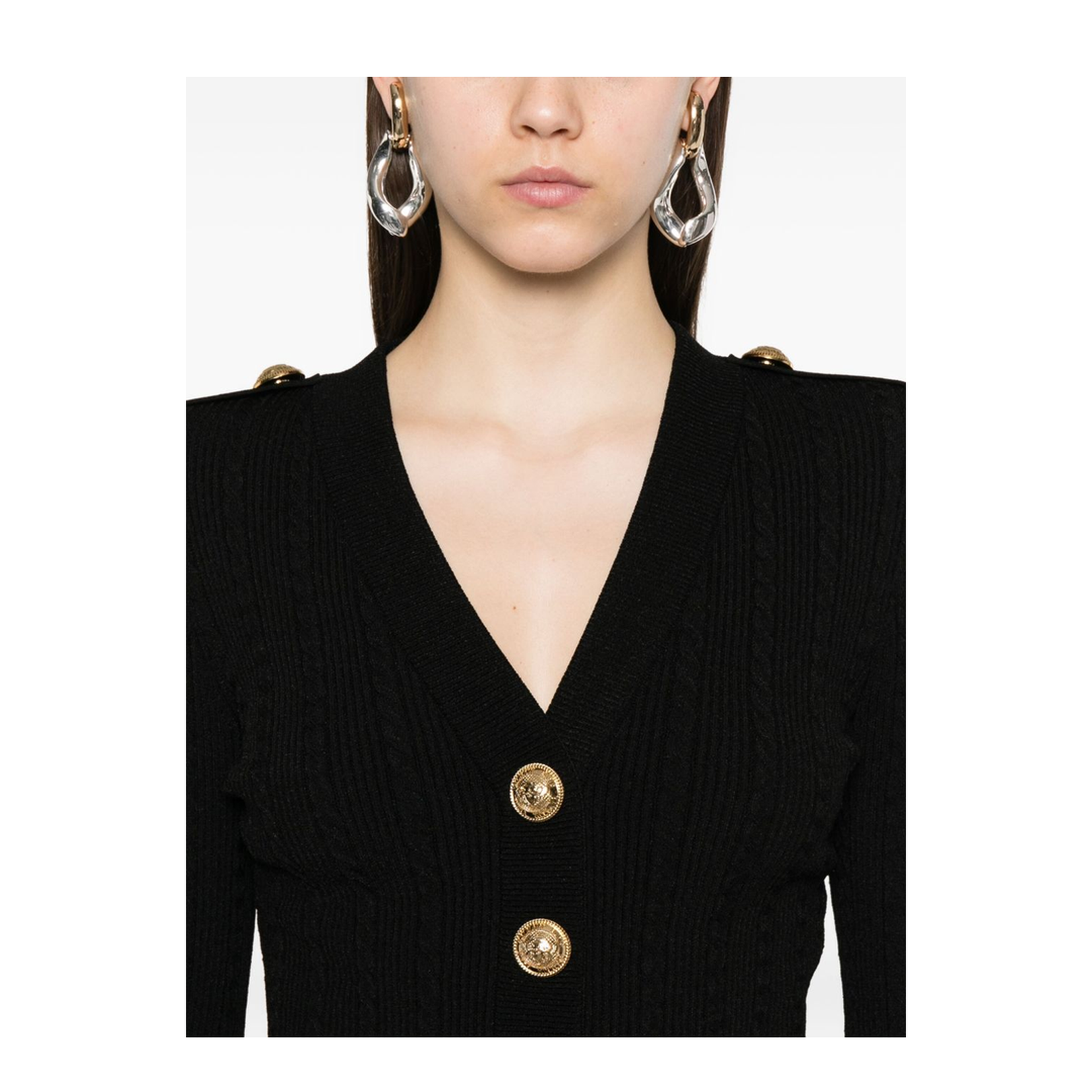 V-necked cardigan - Image 4