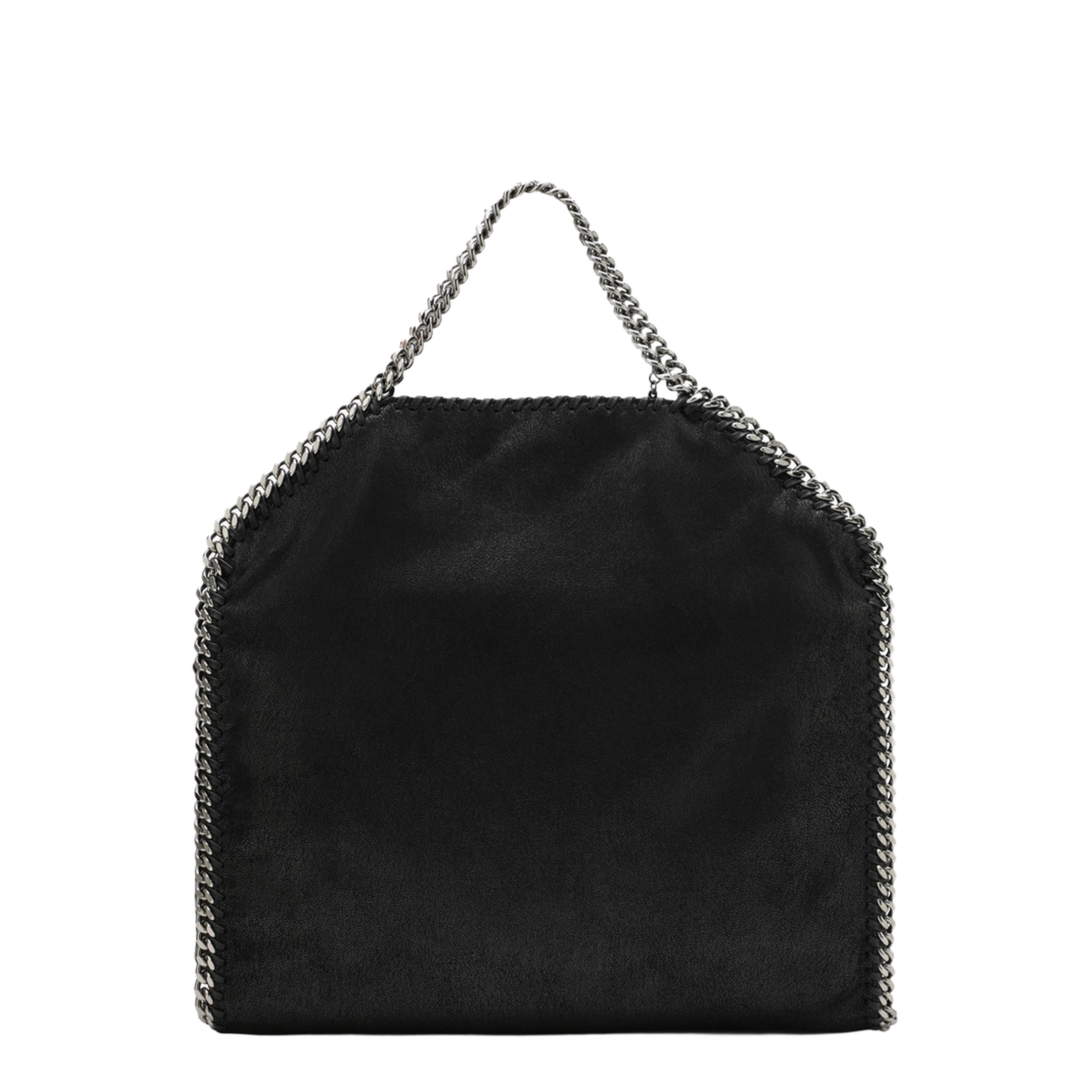 Falabella Fold-Over Shaggy Deer Tote Bag - Black - Image 2