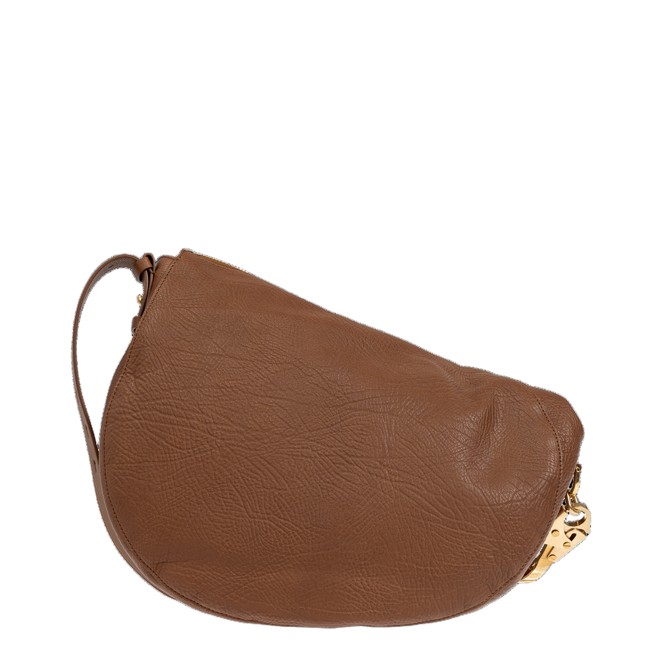 Knight Medium Calf Leather Shoulder Bag - Hazel - Image 3