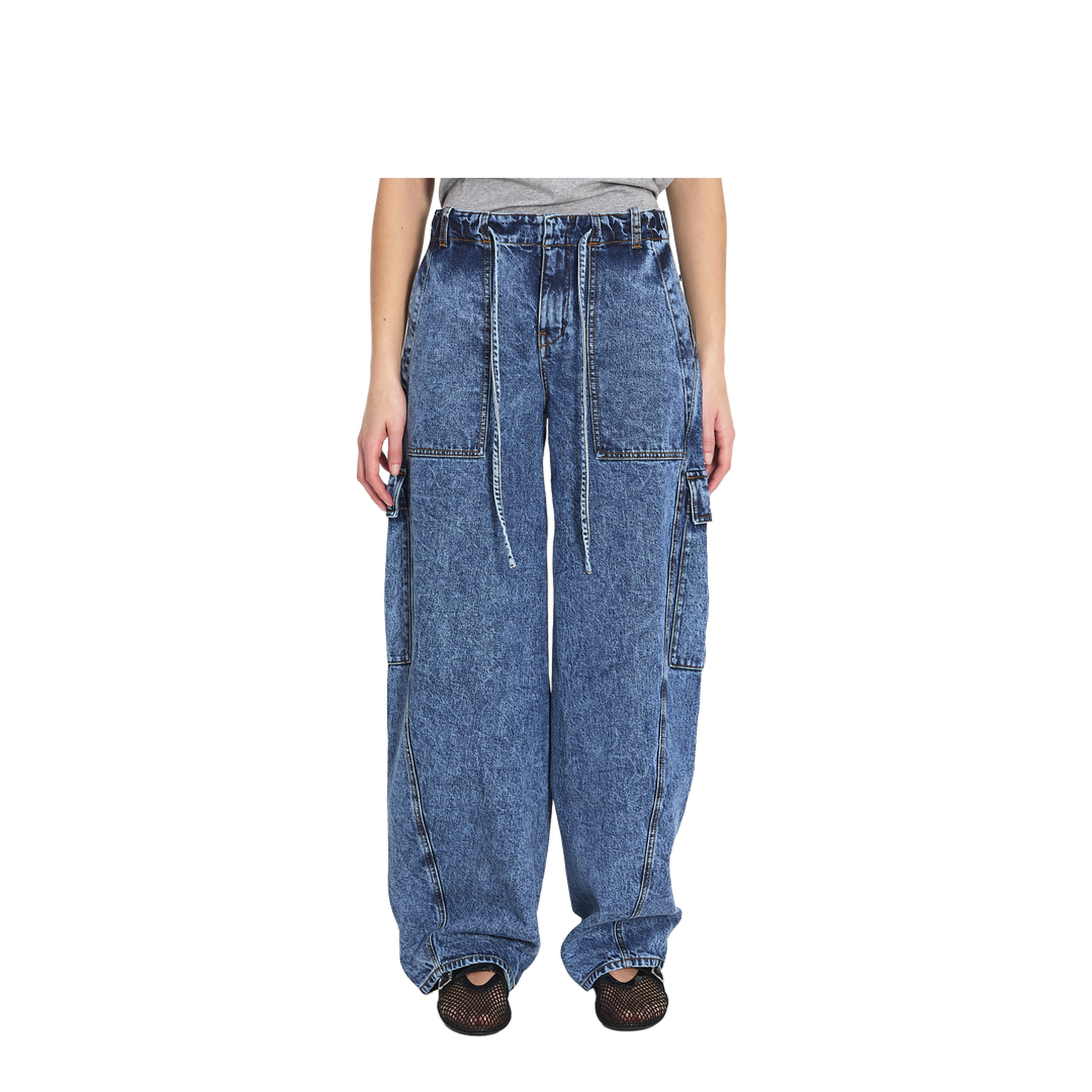 Cargo Denim Jeans - Image 1