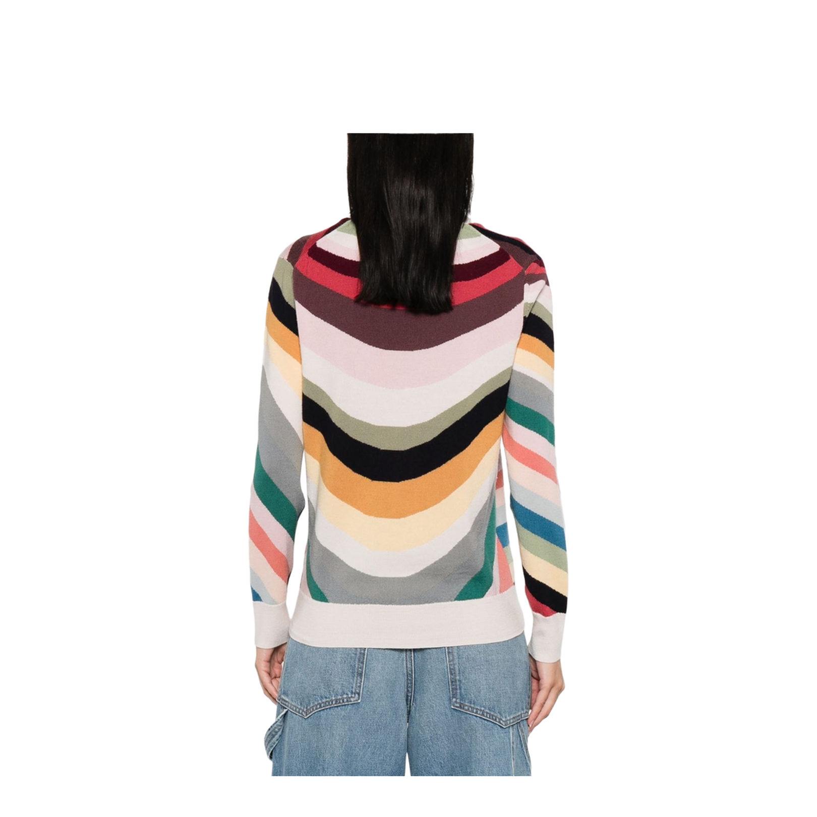 Striped Wool Cardigan - Image 5