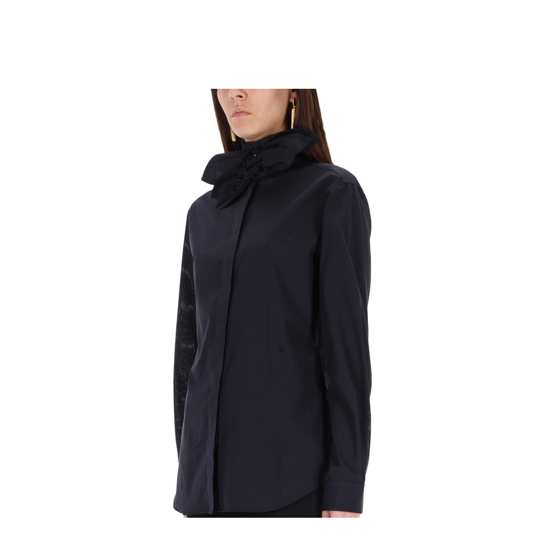 Cotton Poplin Jacquard Shirt - Image 3