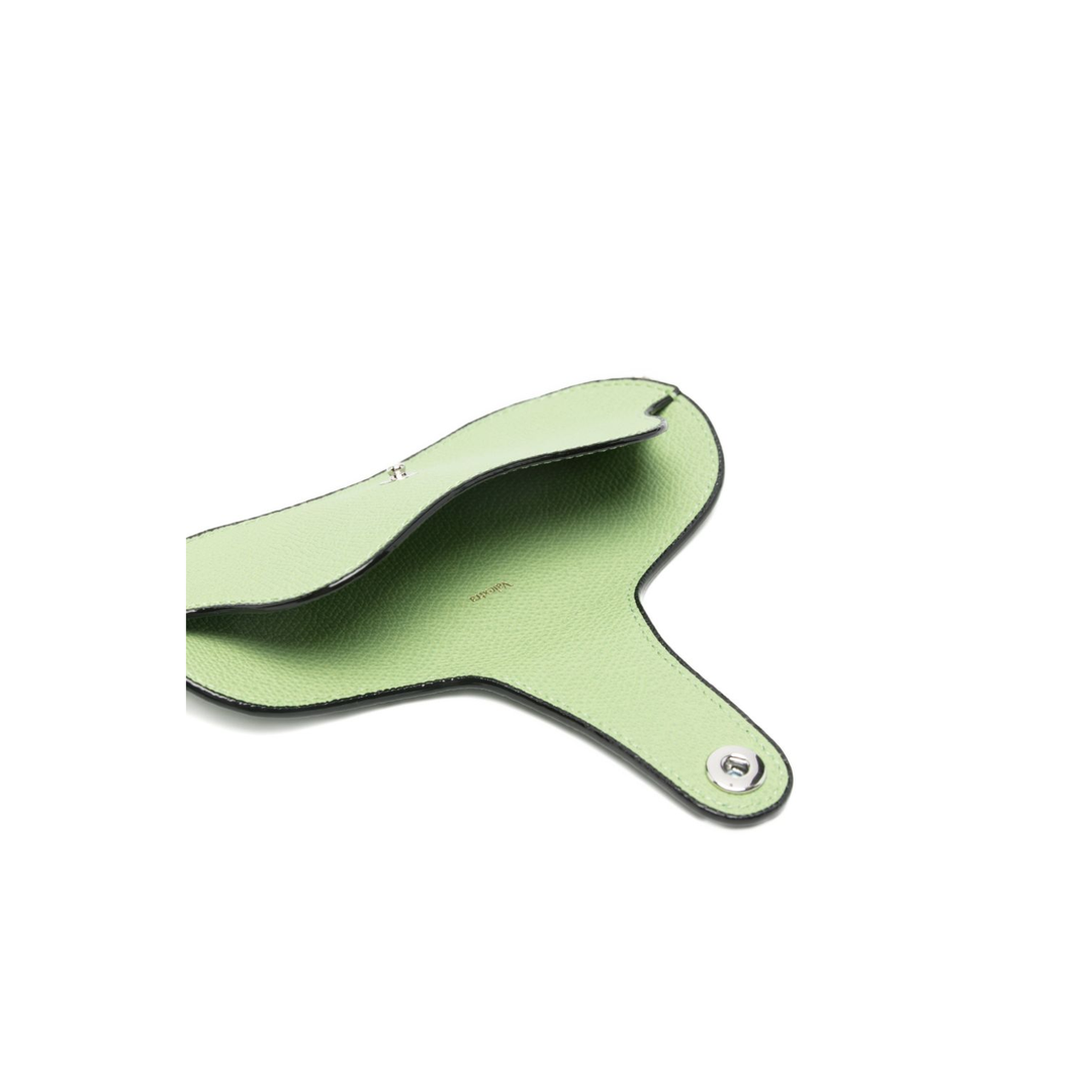 Glasses Case With Lanyard In Bottle Green Millepunte Calf Leather - Image 3