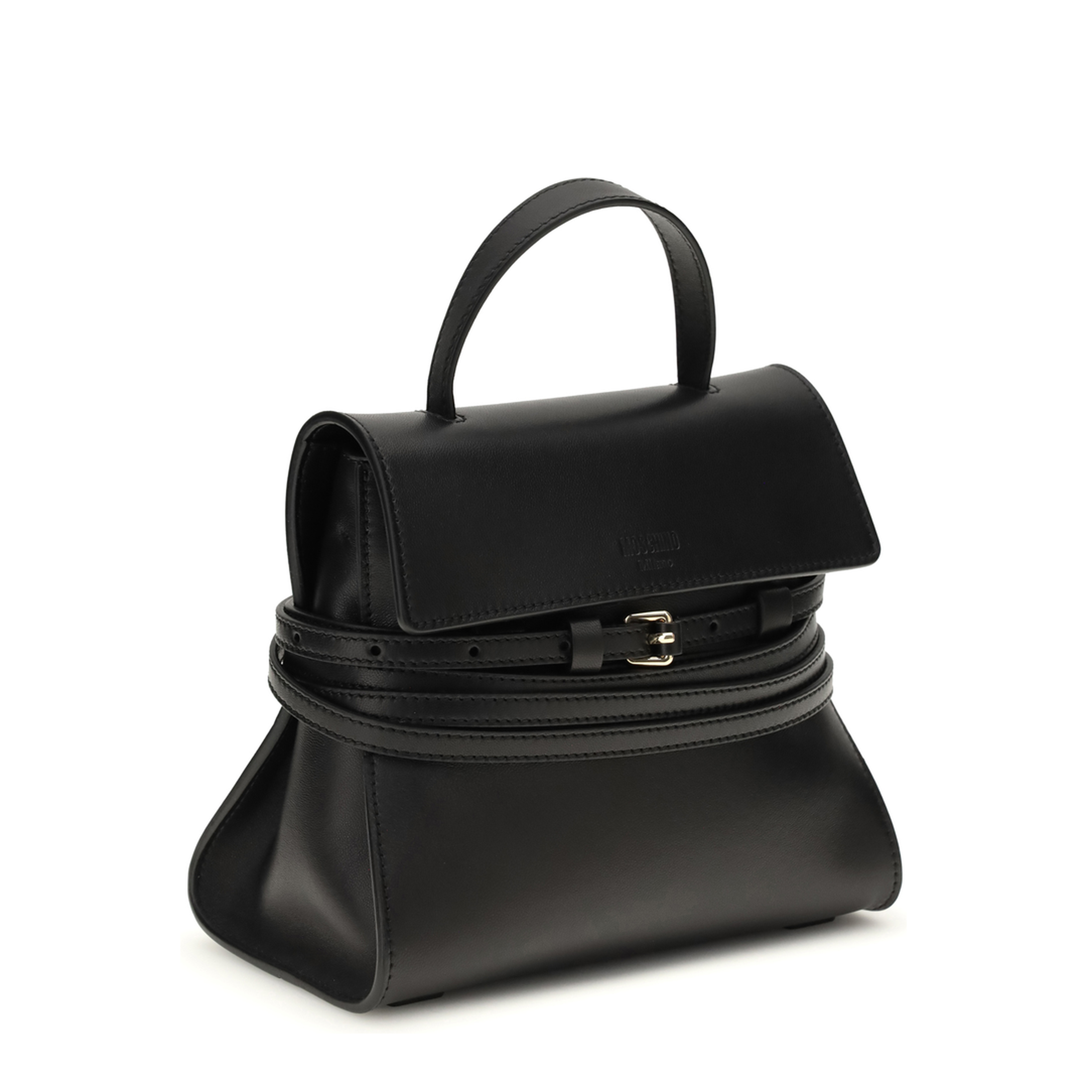 Tie Me Calf Leather Shoulder Bag - White - Image 2