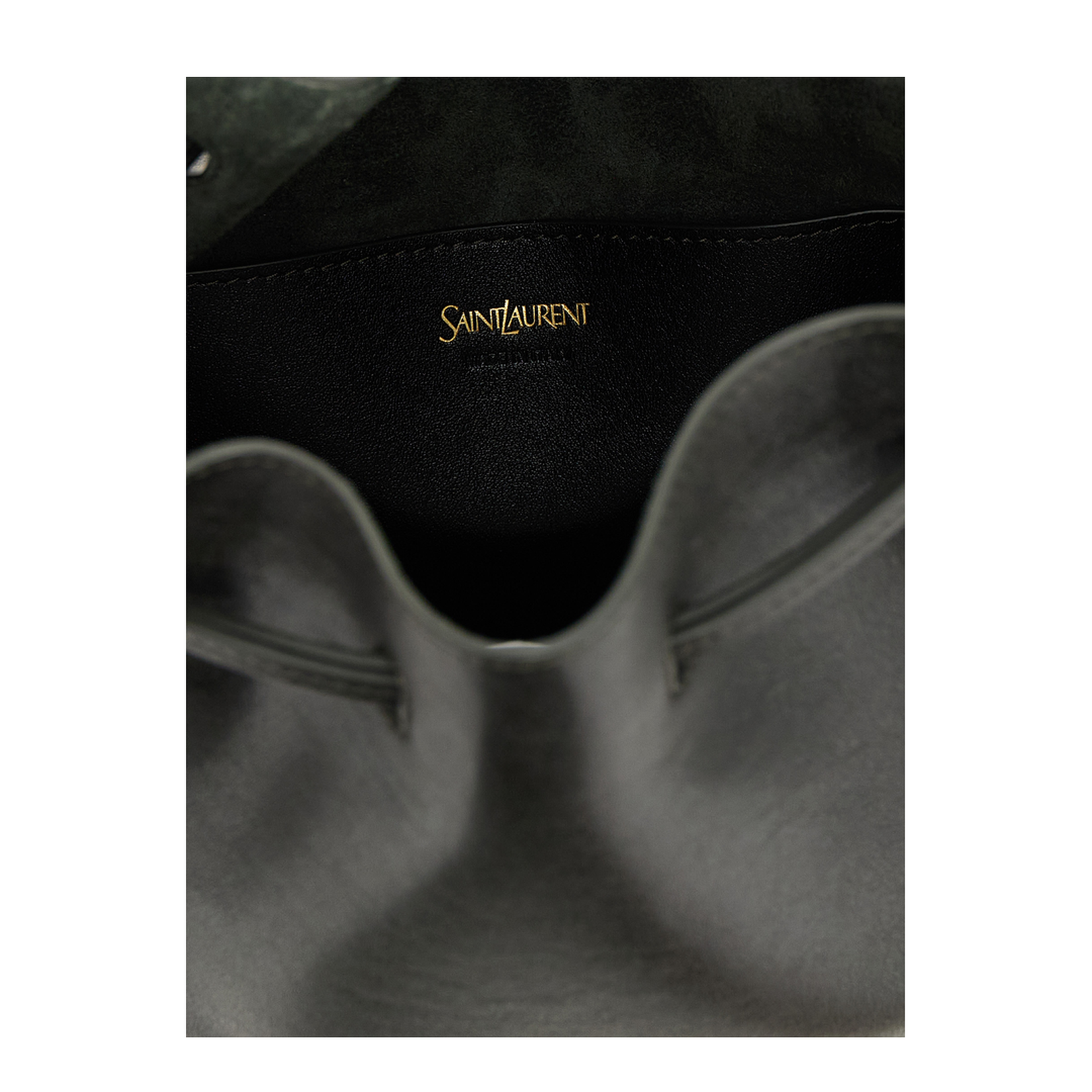 Large Leather Bucket Bag - Image 4