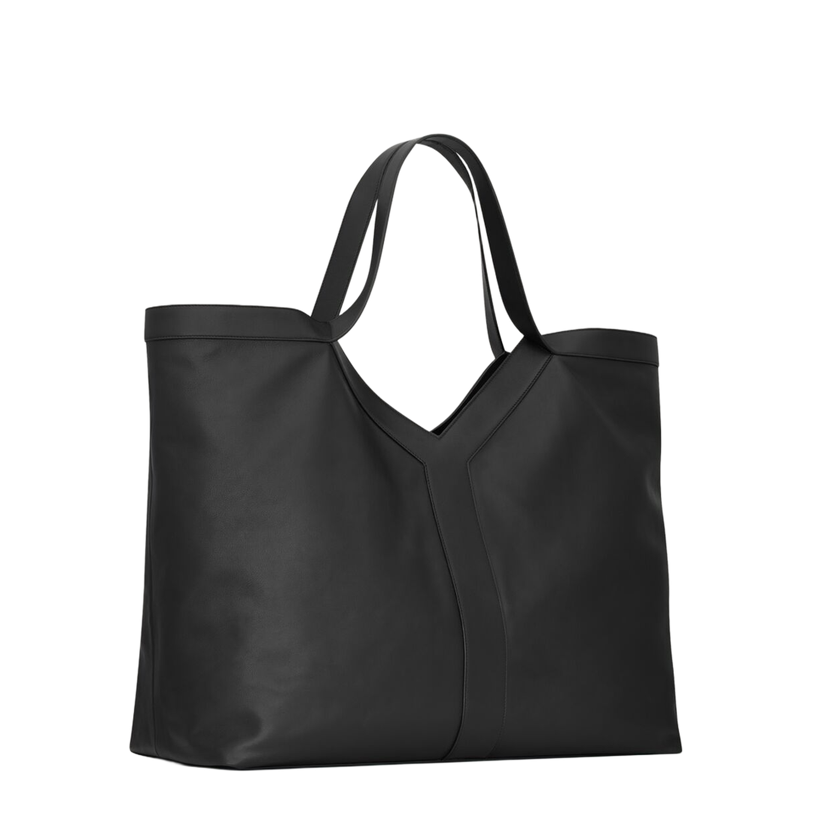 Y Maxi Tote in Grained Leather - Image 4