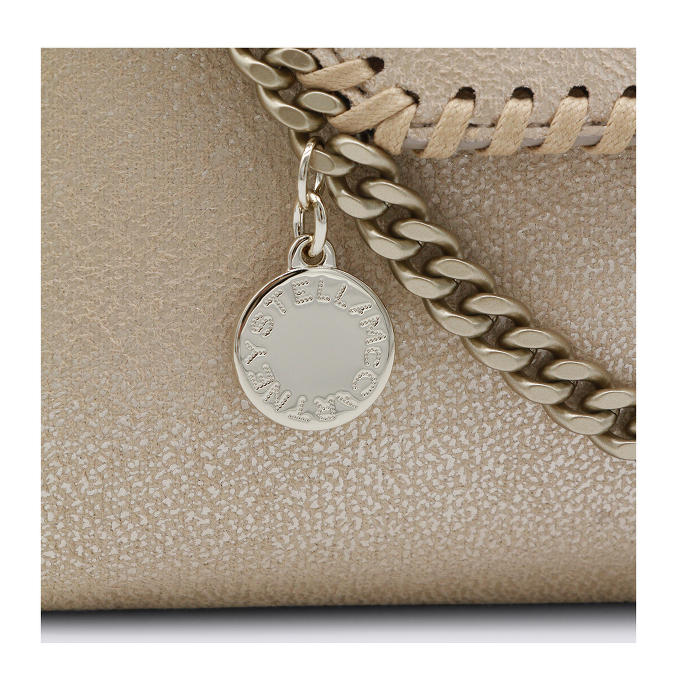 Falabella Polyester Wallet On Chain - Gold - Image 8