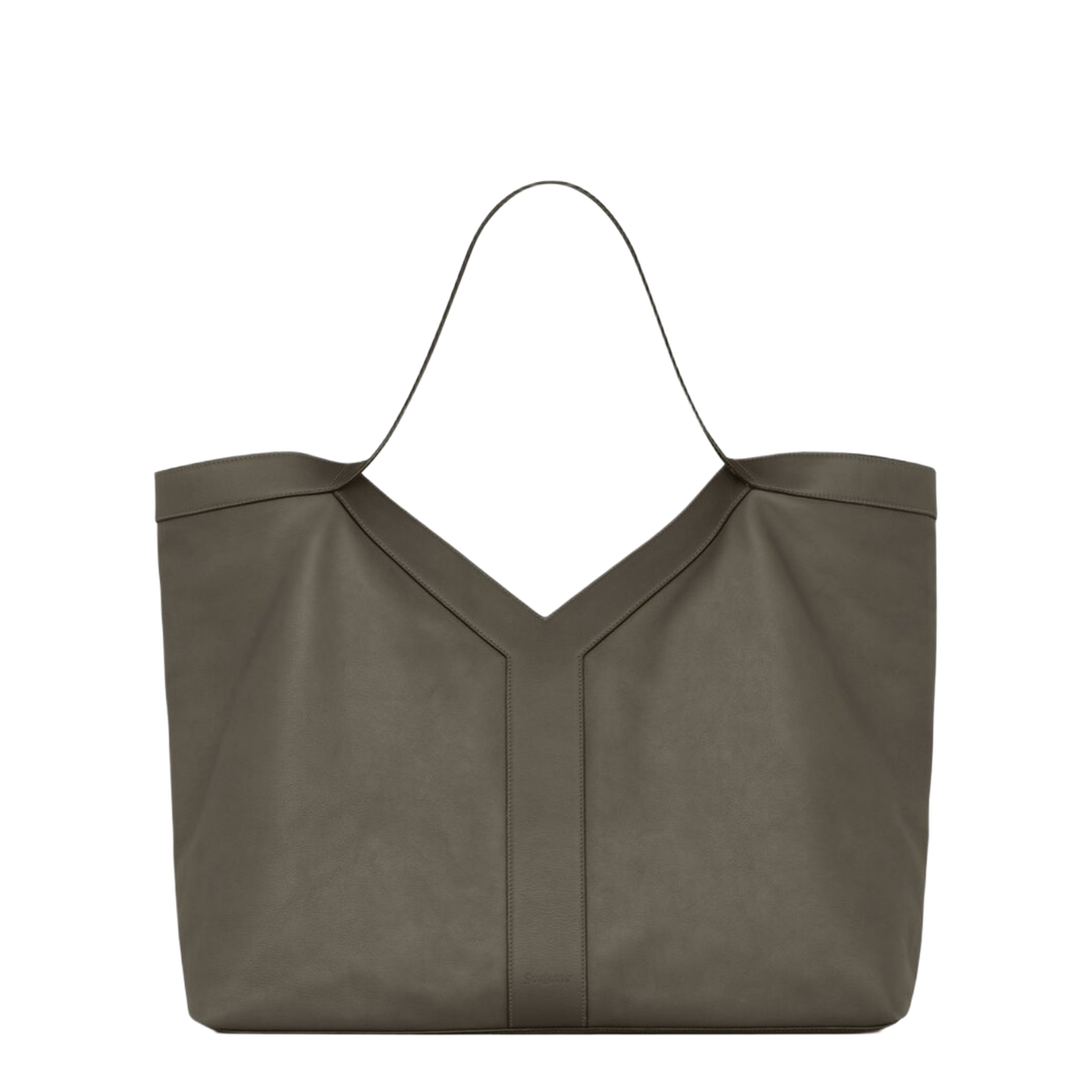 Large Tote in Smooth Leather - Image 1