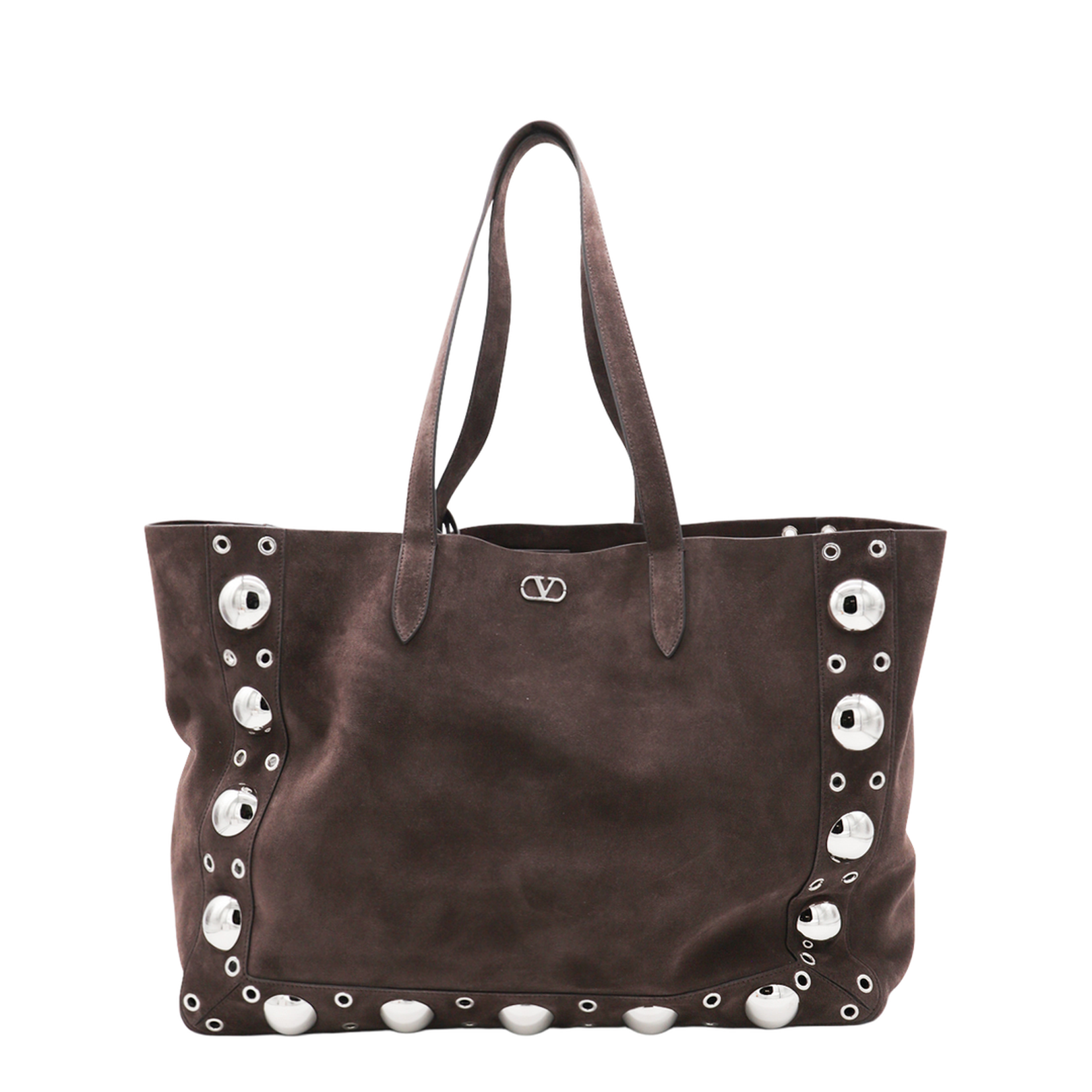Brown Suede Shopping Bag - Image 1