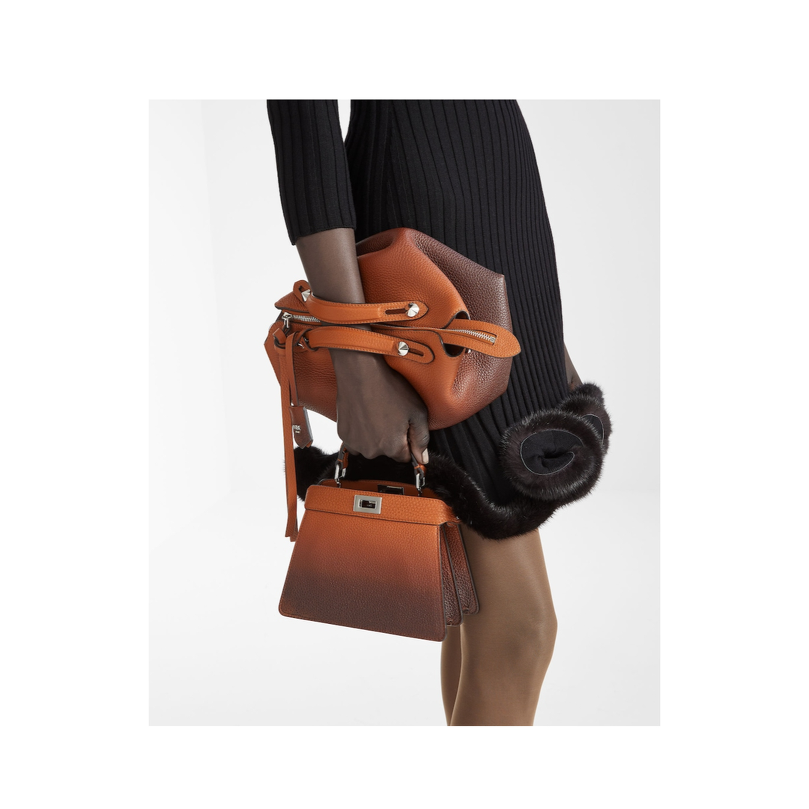 By The Way Soft Medium Leather Bag Brown - Image 4