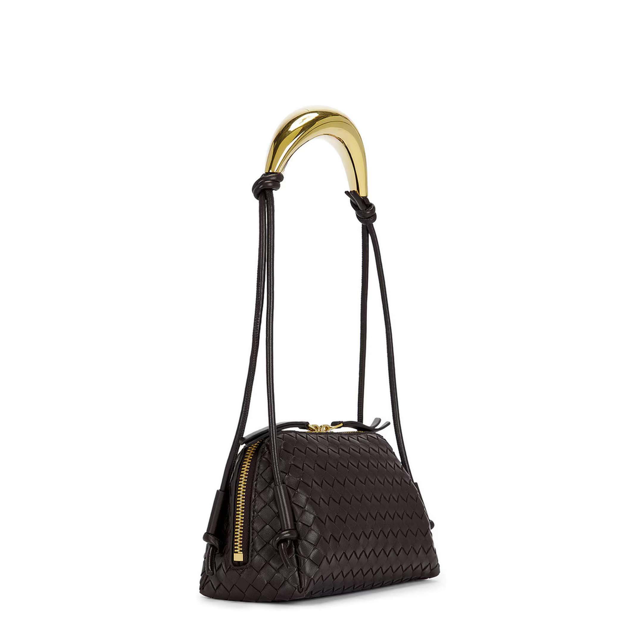 Concert Intrecciato Lambskin Pouch - Barolo - Image 2
