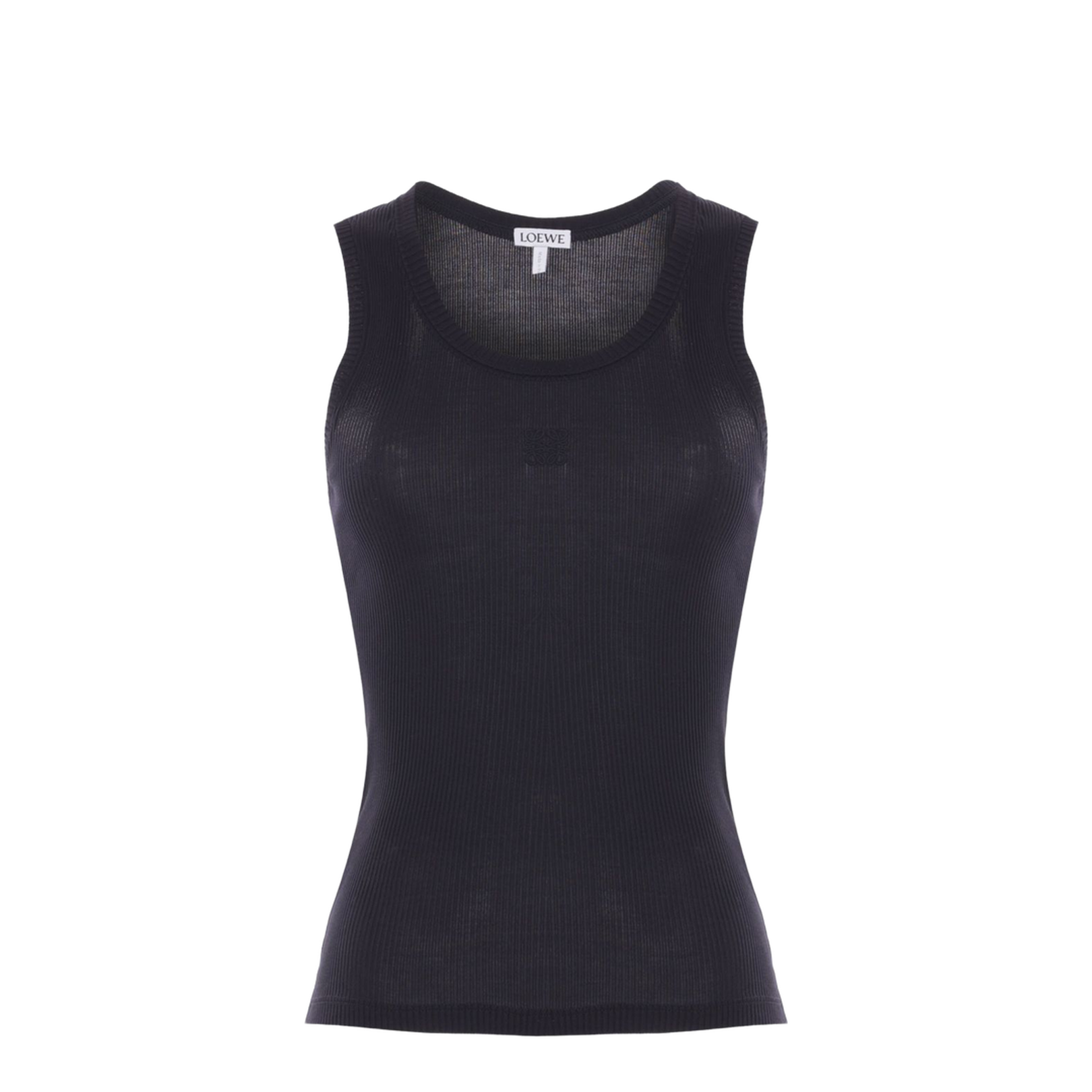 Anagram Tank Top in Silk Black - Image 1