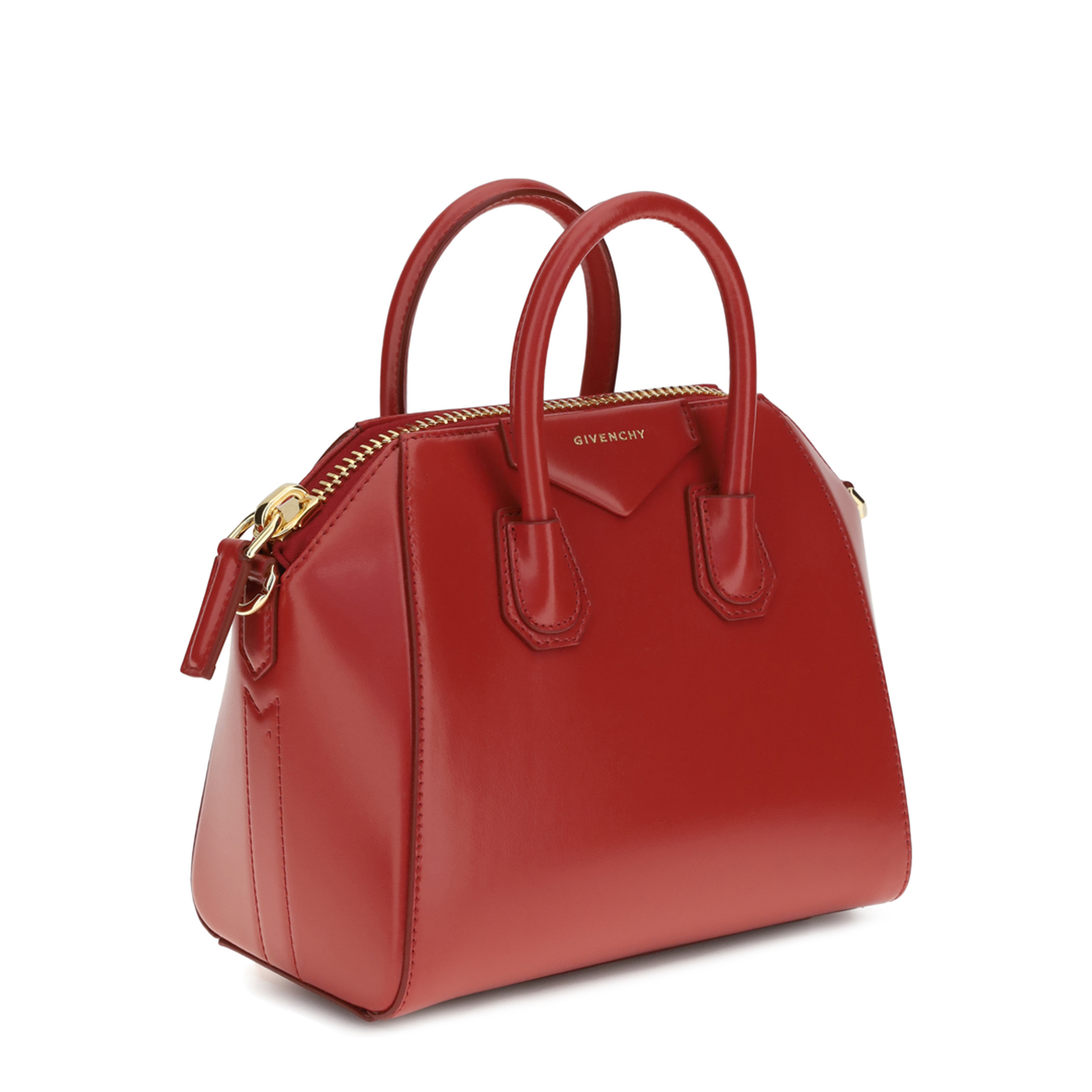 Antigona Mini Box Leather Handbag - Dark Brown - Image 2