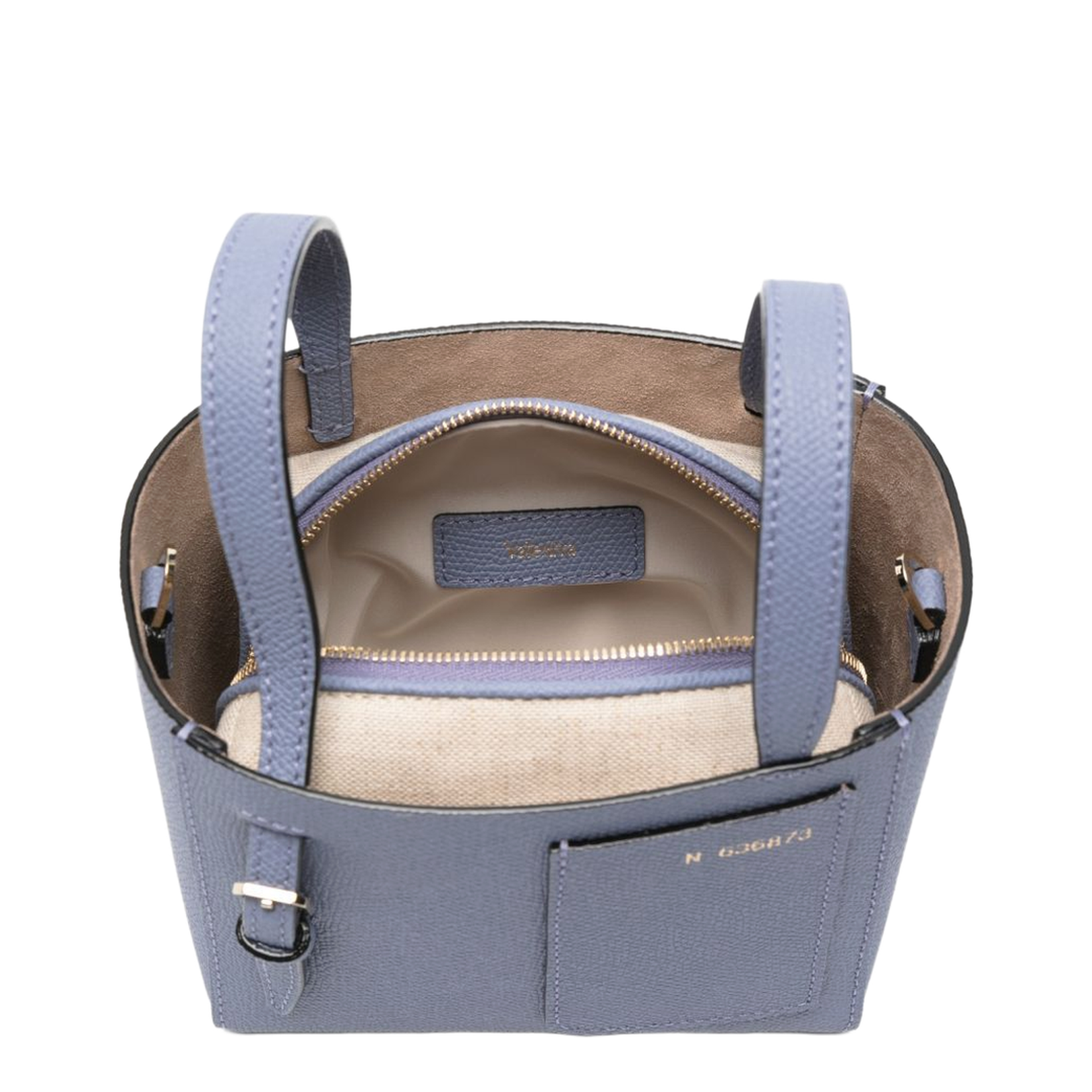 Soft Bucket Nano Bag Millepunte Calf Leather - Hydrangea Blue - Image 2